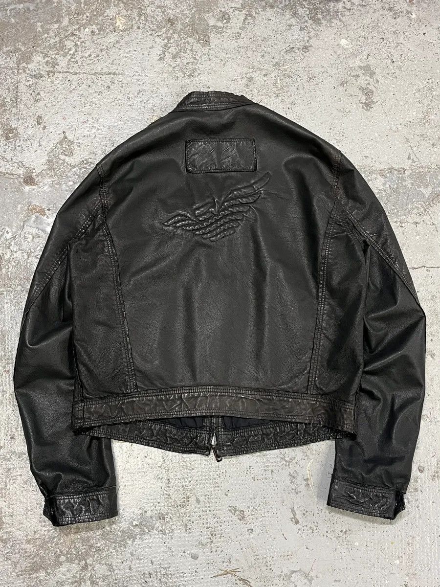 Emporio Armani AW2005 Emporio Armani Black Leather Eagle Jacket Size US M / EU 48-50 / 2 - 5 Thumbnail