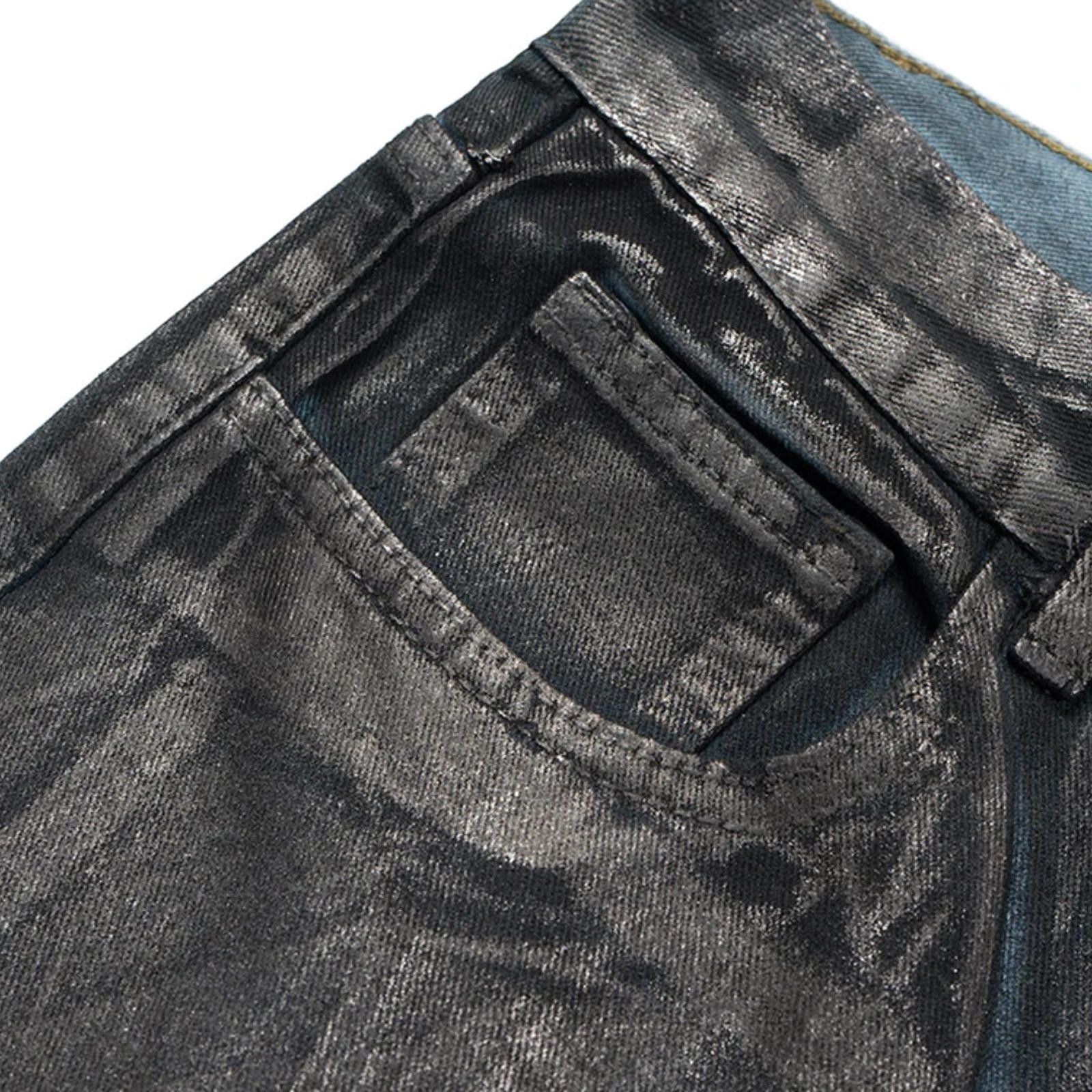 Japanese Brand Black Diamond Wax Denim Jeans Size US 32 / EU 48 - 9 Thumbnail