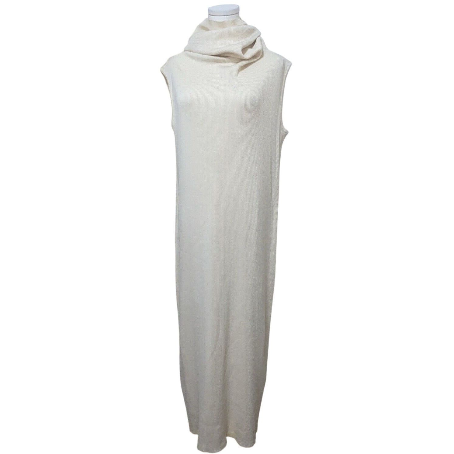 Zara ZARA Womens Midi Cutout Fitted Tank Dress White Medium | Grailed