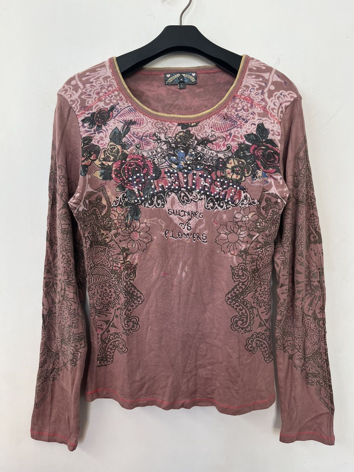 image of Beauty Beast x Hysteric Glamour Japanese Vanilla Sugar Mesh Tatto Seditionaries Punk Style in Maroo
