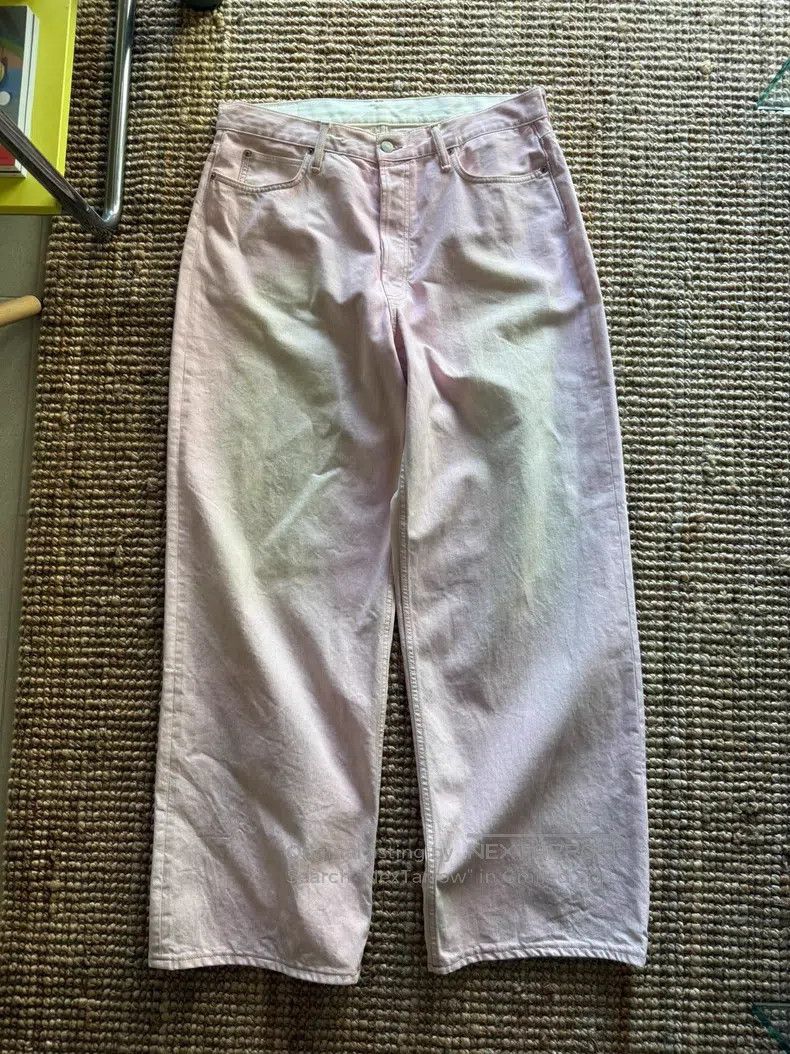 Acne Studios 1981m dirty pink denim pants