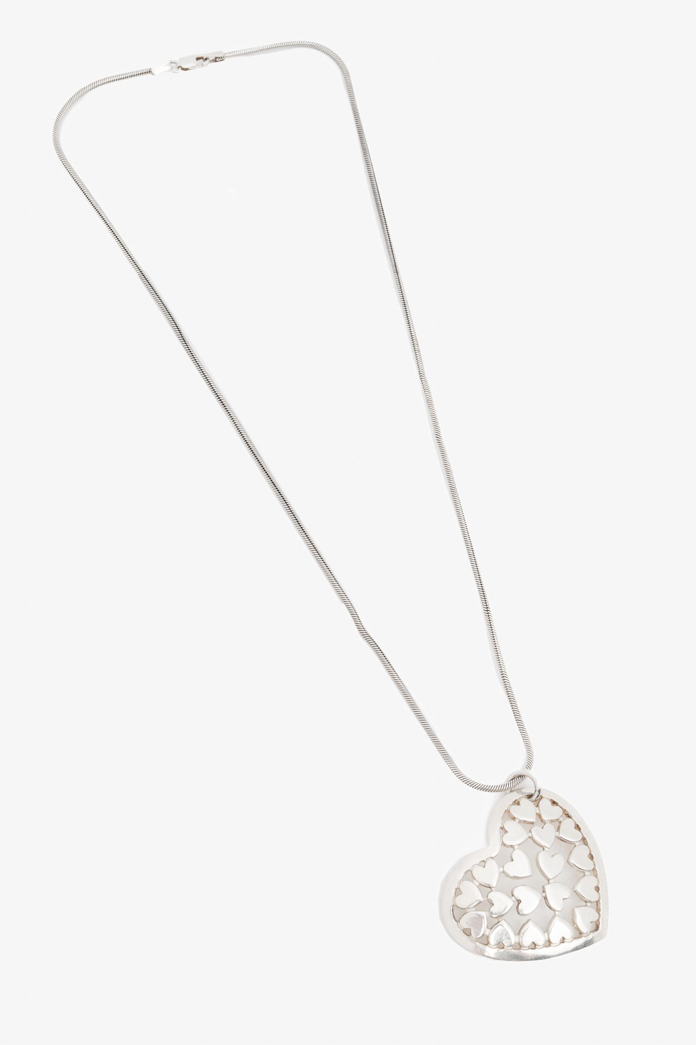 Other Birks Sterling Silver Cutout-Heart Pendant Necklace Size ONE SIZE - 2 Thumbnail