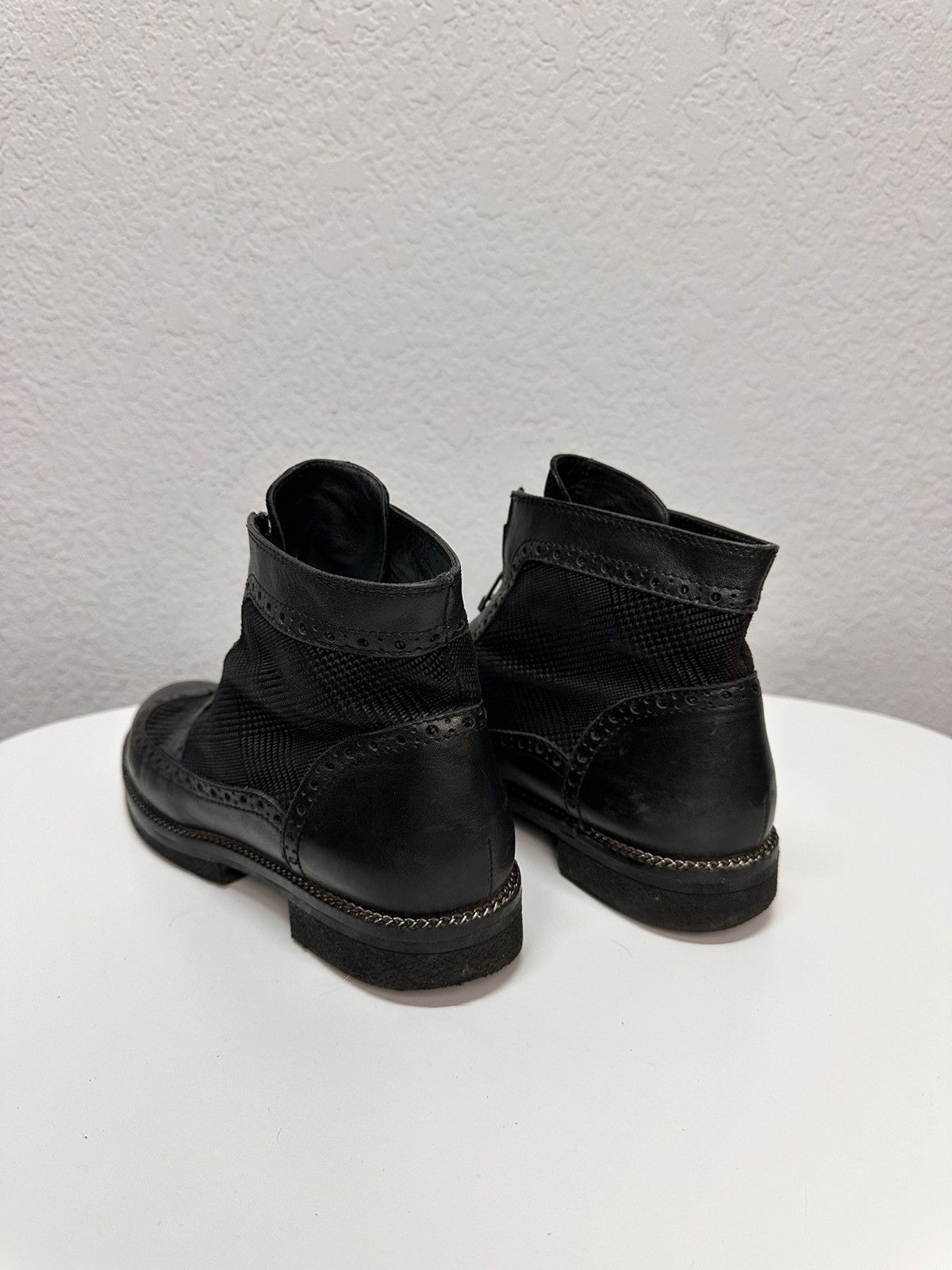 A.S.98 Rare Leather Boots patchwork Guidi avantgarde Japan Rick GOA Size US 8 / IT 38 - 6 Thumbnail