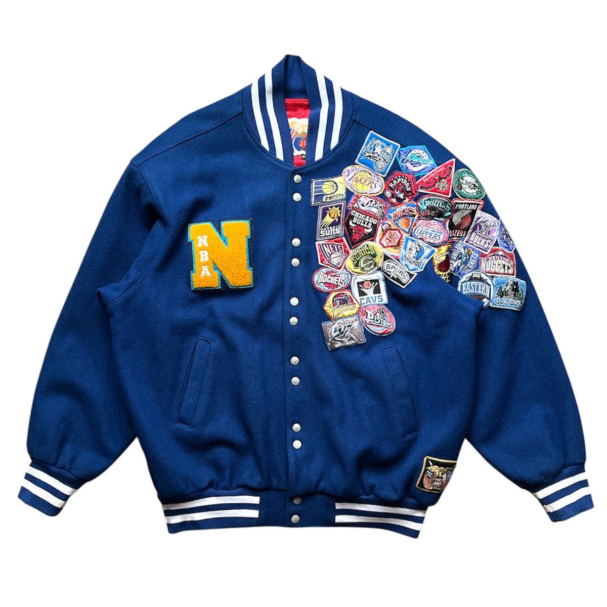 Jeff Hamilton RARE vintage jeff hamilton NBA patches jacket Size US XXL / EU 58 / 5 - 1 Thumbnail