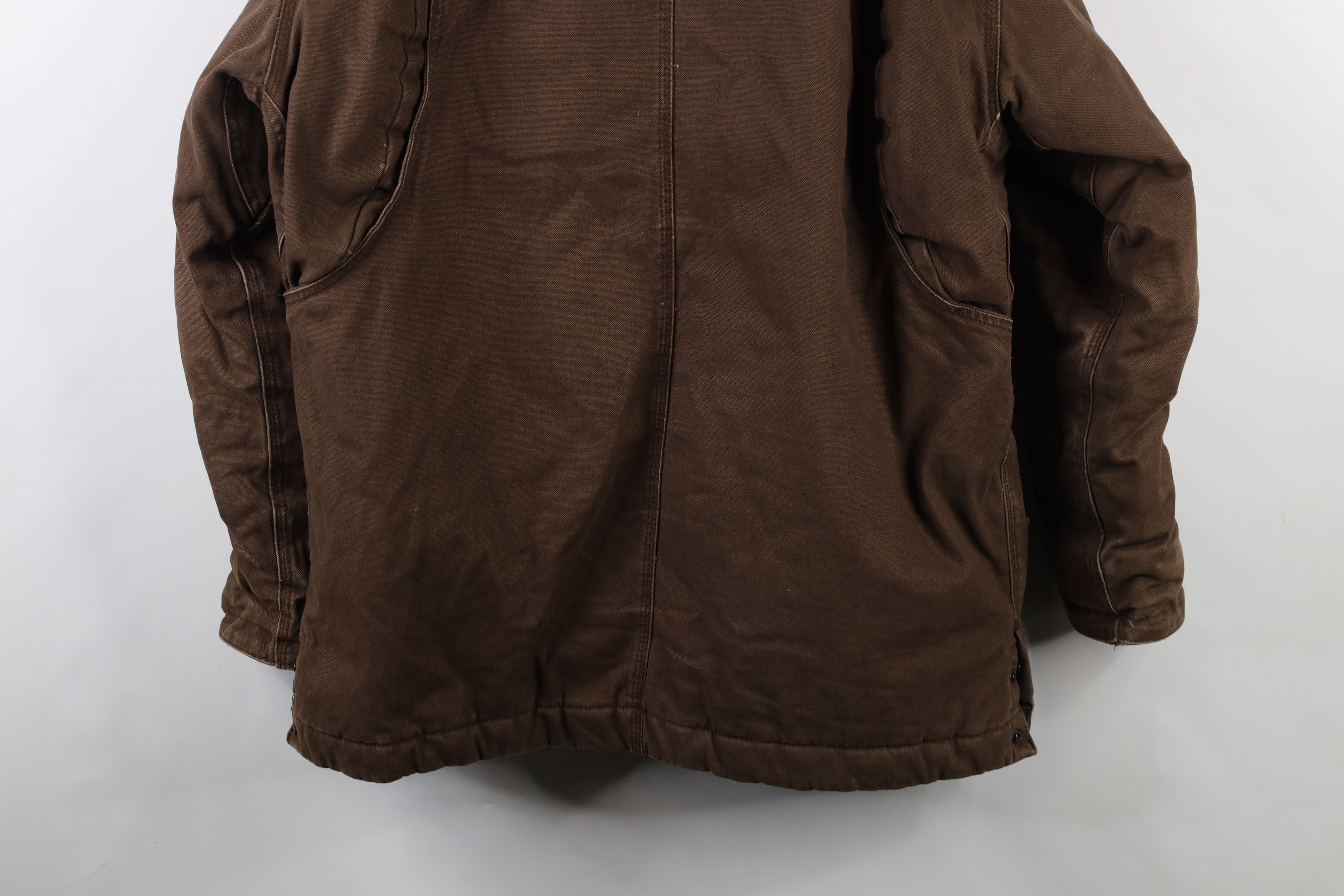 Vintage Vintage 90s Y2K Streetwear Canvas Chore Barn Jacket Brown Size US L / EU 52-54 / 3 - 15 Thumbnail