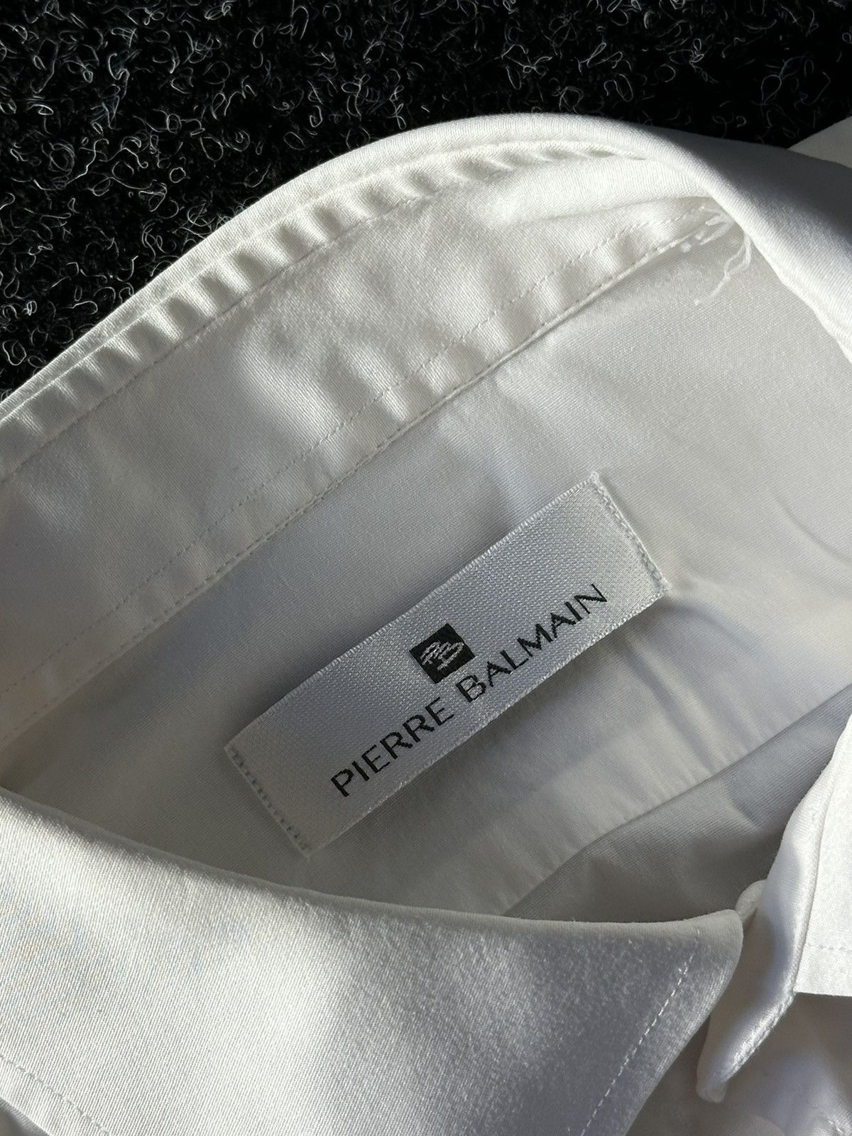 Designer × Pierre Balmain VINTAGE BALMAIN Pierre shirt white luxury blank old money Size US M / EU 48-50 / 2 - 4 Thumbnail