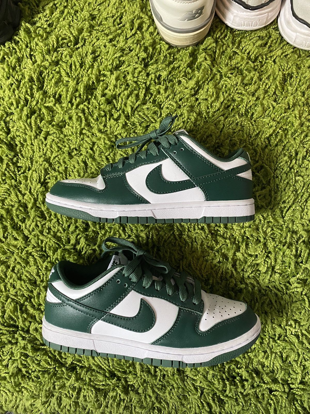 image of Nike Dunk Low Michigan State Green Shoes, Women's (Size 5.5)