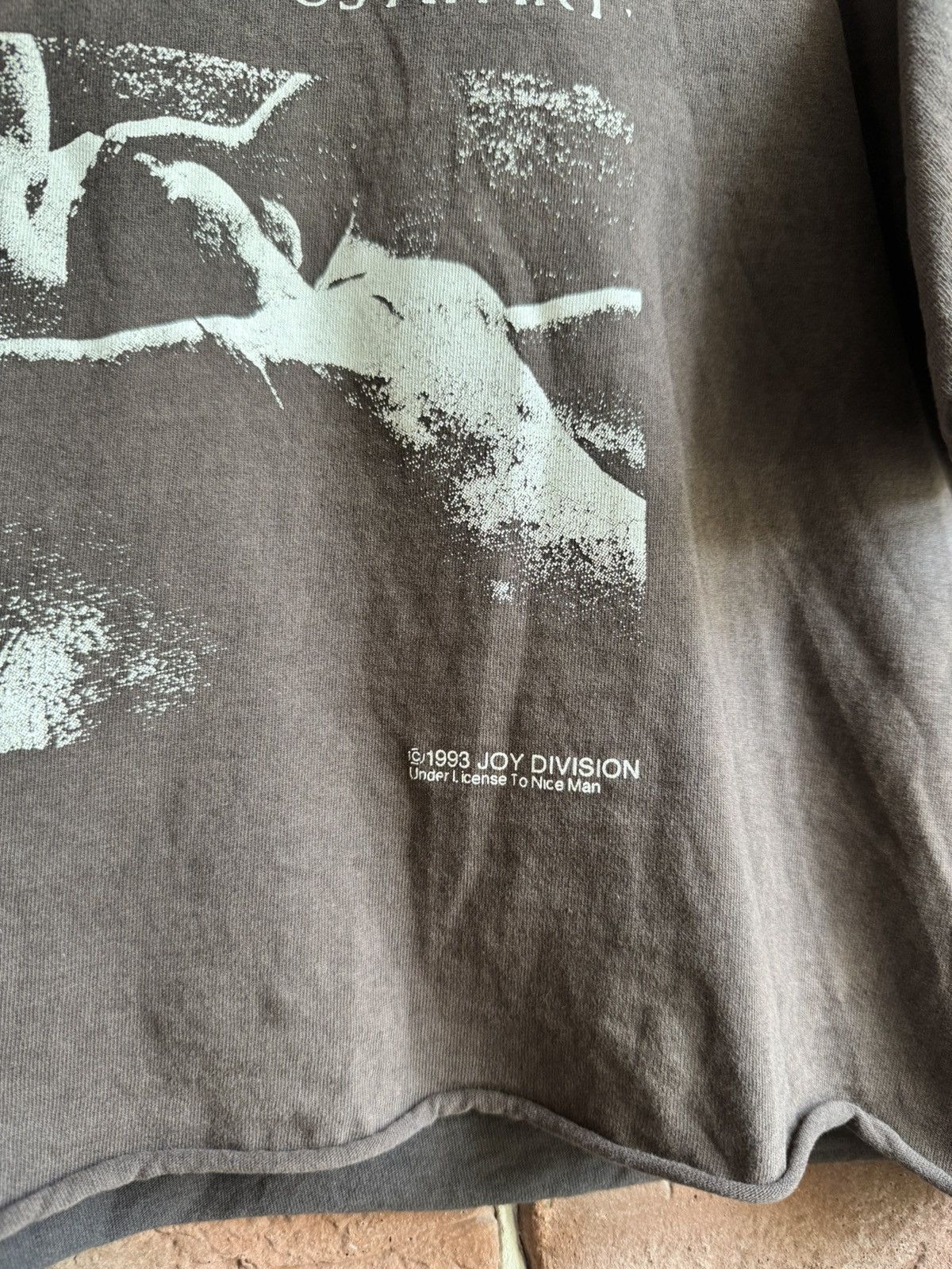 Band Tees Vintage 90s JOY DIVISION Love Will Tear Us Apart Cut Off Tee Size US M / EU 48-50 / 2 - 7 Thumbnail