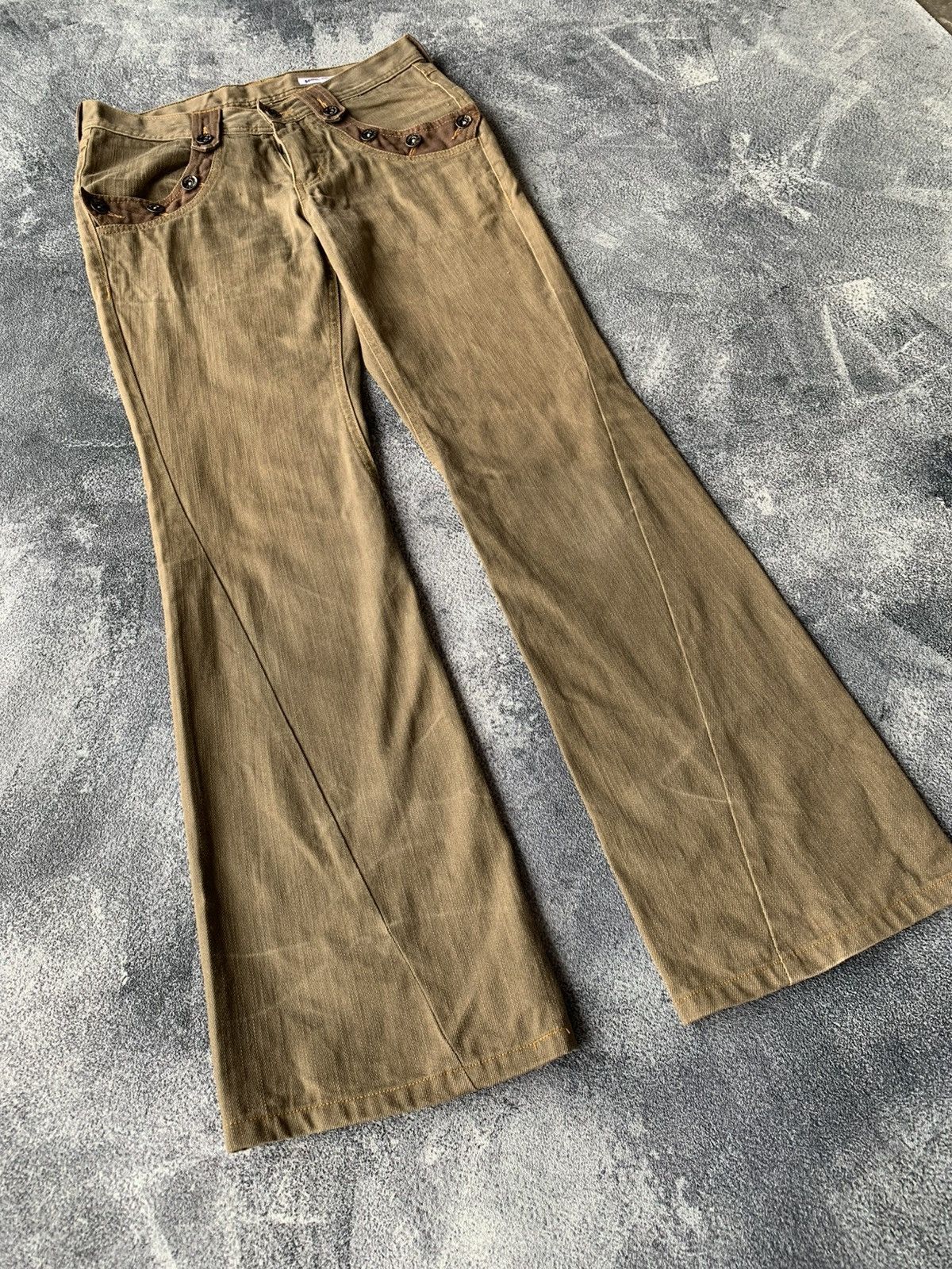 Japanese Brand SS07 Semantic Design Japan Spiral Flare Jeans Size US 30 / EU 46 - 3 Thumbnail