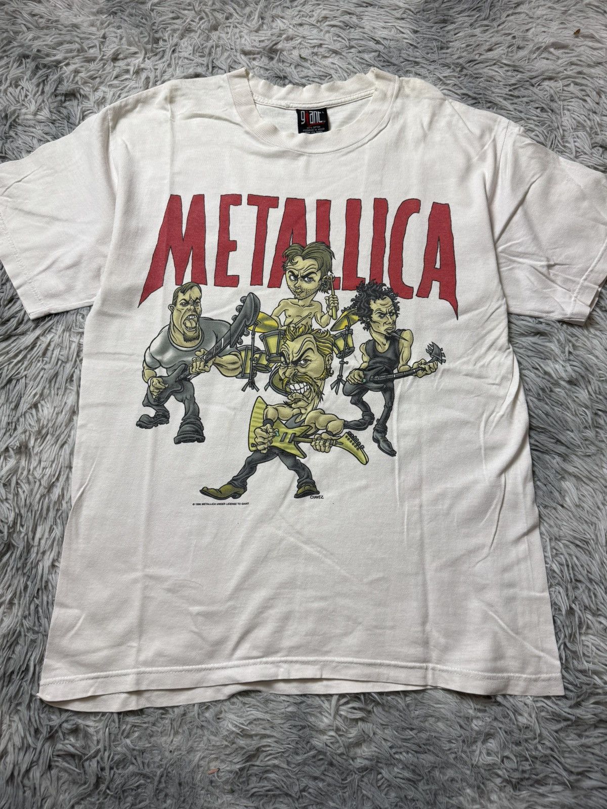 Metallica Vintage Metallica Cartoon 1996 By Chavez Size US L / EU 52-54 / 3 - 1 Thumbnail