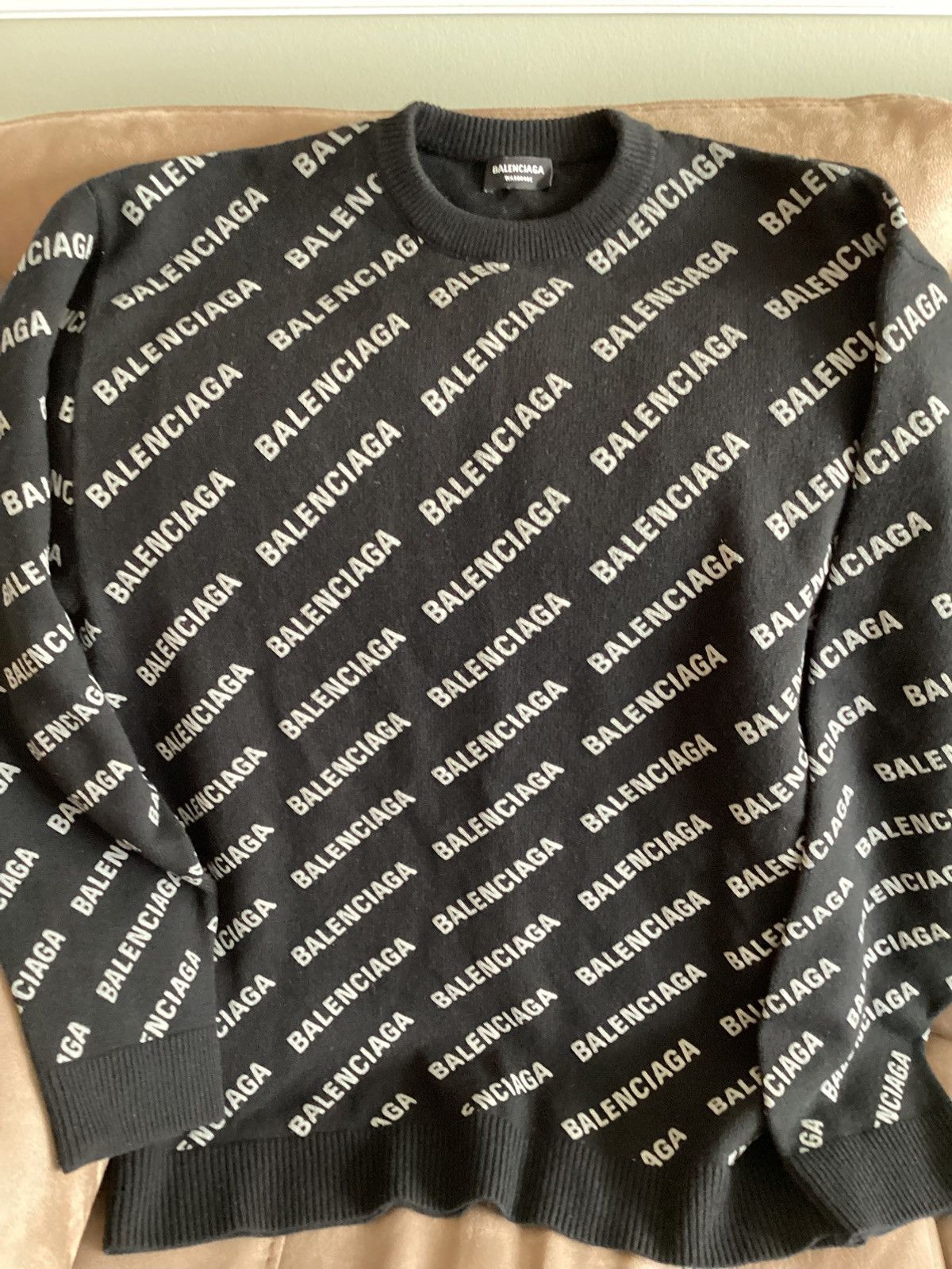 Balenciaga Balenciaga Cashmere Sweater Men's Black Size US M / EU 48-50 / 2 - 1 Thumbnail