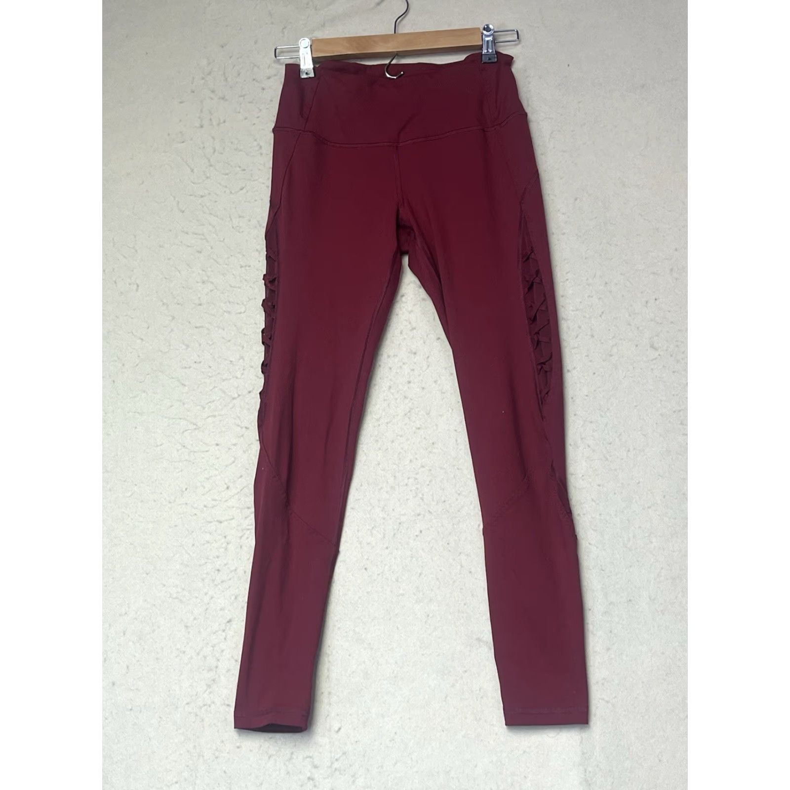 Victoria's Secret Victoria's Secret Victoria Sport Leggings Burgundy Red Women's S Size Small Compression Activewear Womens Leggings Size 28" / US 6 / IT 42 - 2 Thumbnail