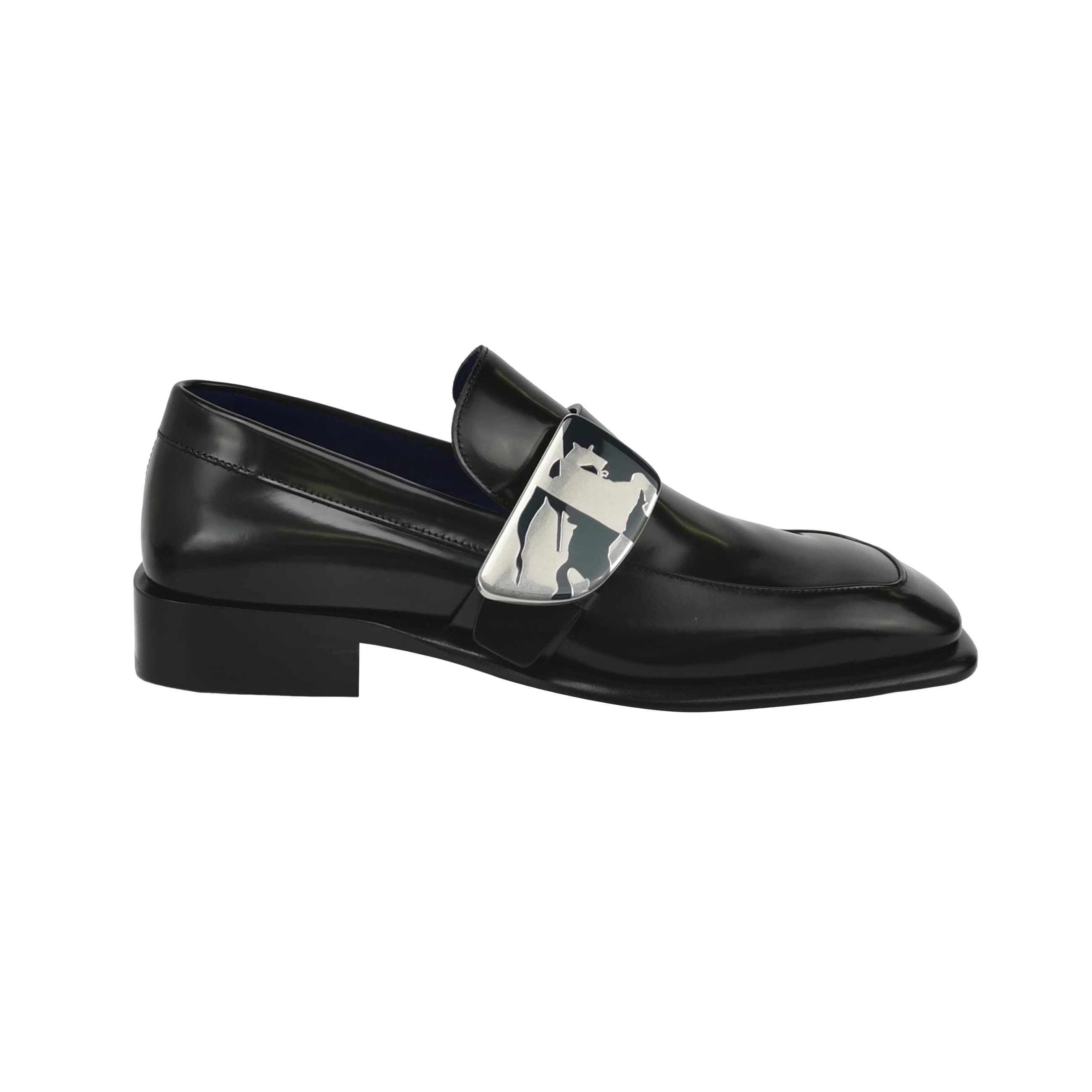 Burberry Burberry Shield Logo Square Toe Loafers EU 42 Size US 9 / EU 42 - 1 Thumbnail
