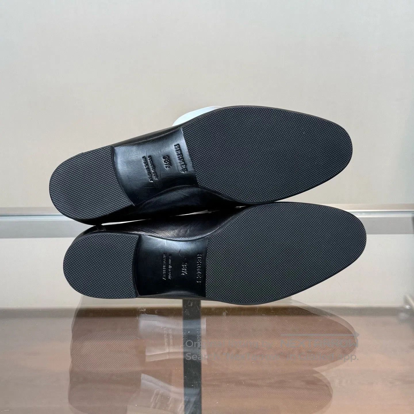 Hermes Hermes Black H. Size US 7.5 / IT 37.5 - 4 Thumbnail