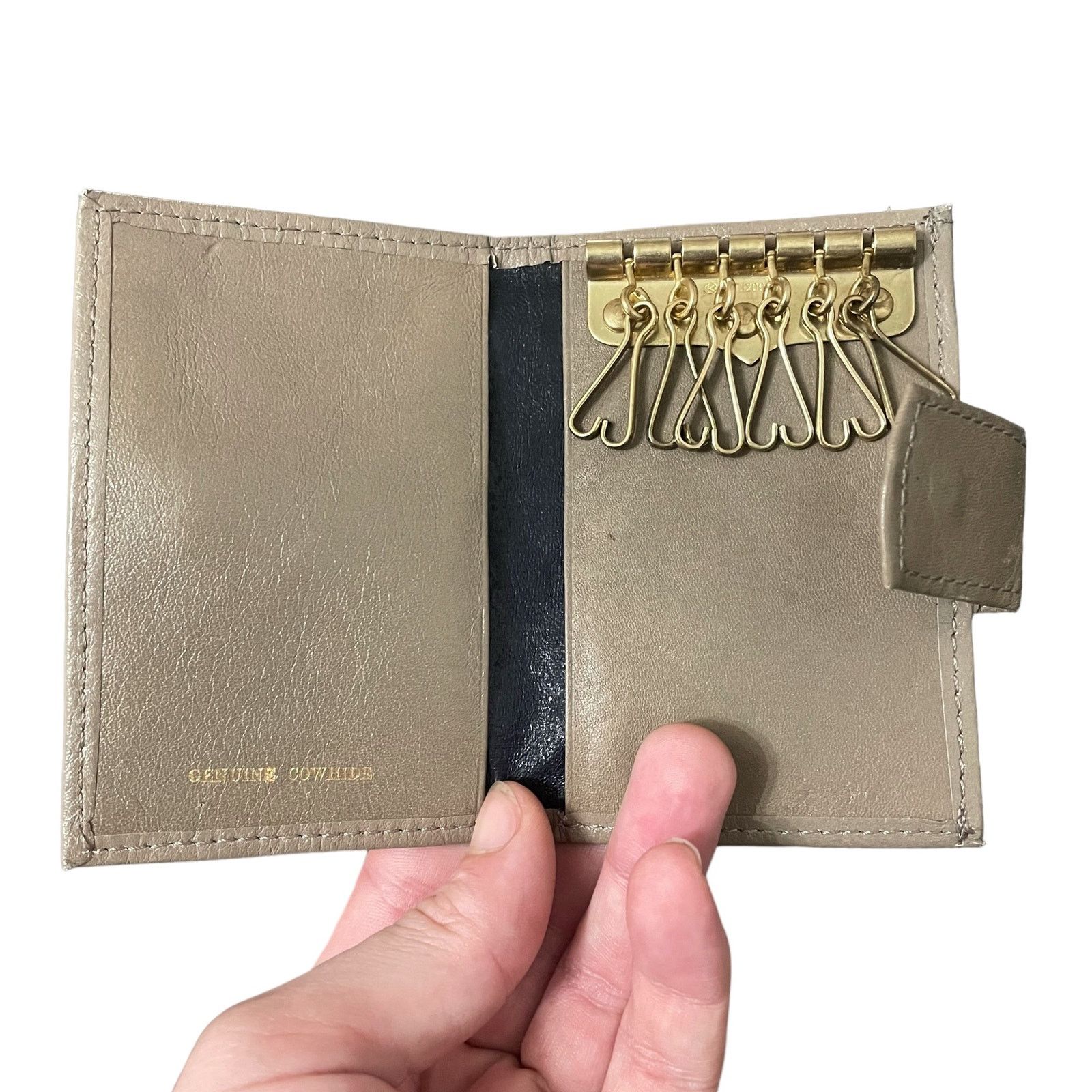 Other Leather Snap Closure Key Holder Wallet Geometric Embossed Size ONE SIZE - 4 Thumbnail