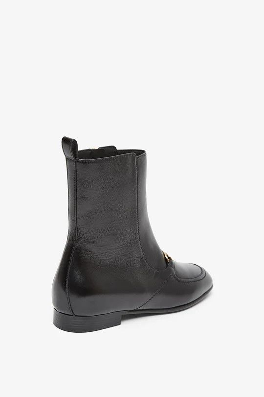 Salvatore Ferragamo o1s1rm0126 Elmira Ankle Boots in Black Size US 10 / IT 40 - 3 Thumbnail