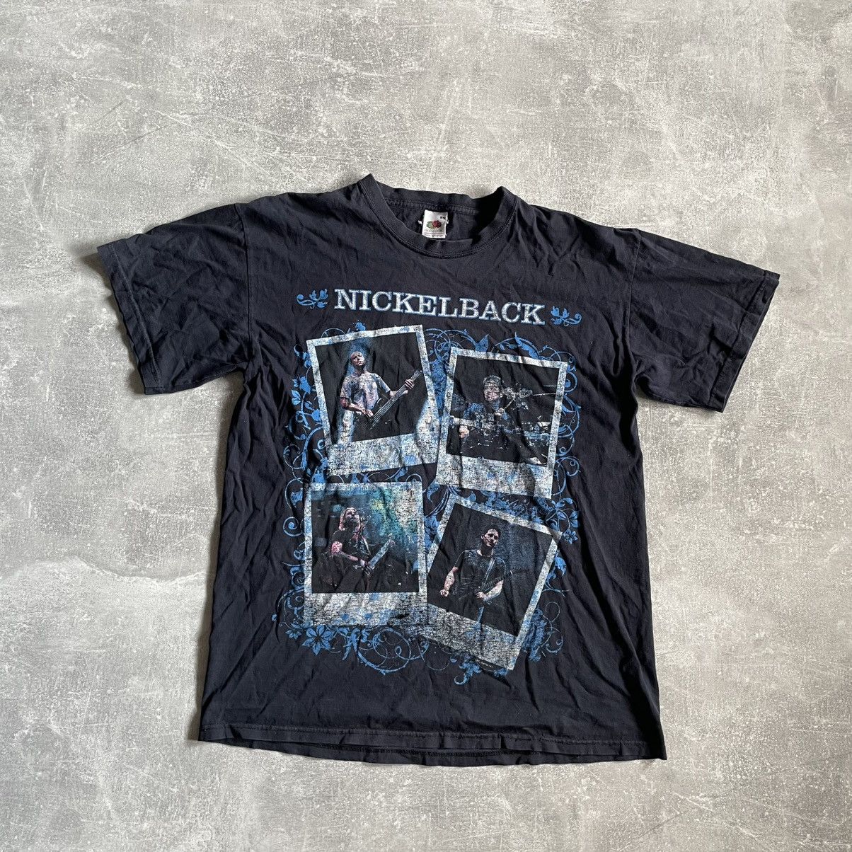 Band Tees × Vintage Vintage Nickelback faded band tee shirt rock rap old ice Size US L / EU 52-54 / 3 - 1 Thumbnail