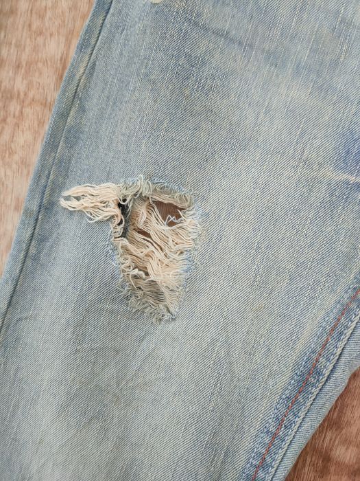 Japanese Brand Blue Moon blue distressed denim jeans pants #46-088DLL Size 30" / US 8 / IT 44 - 11 Thumbnail