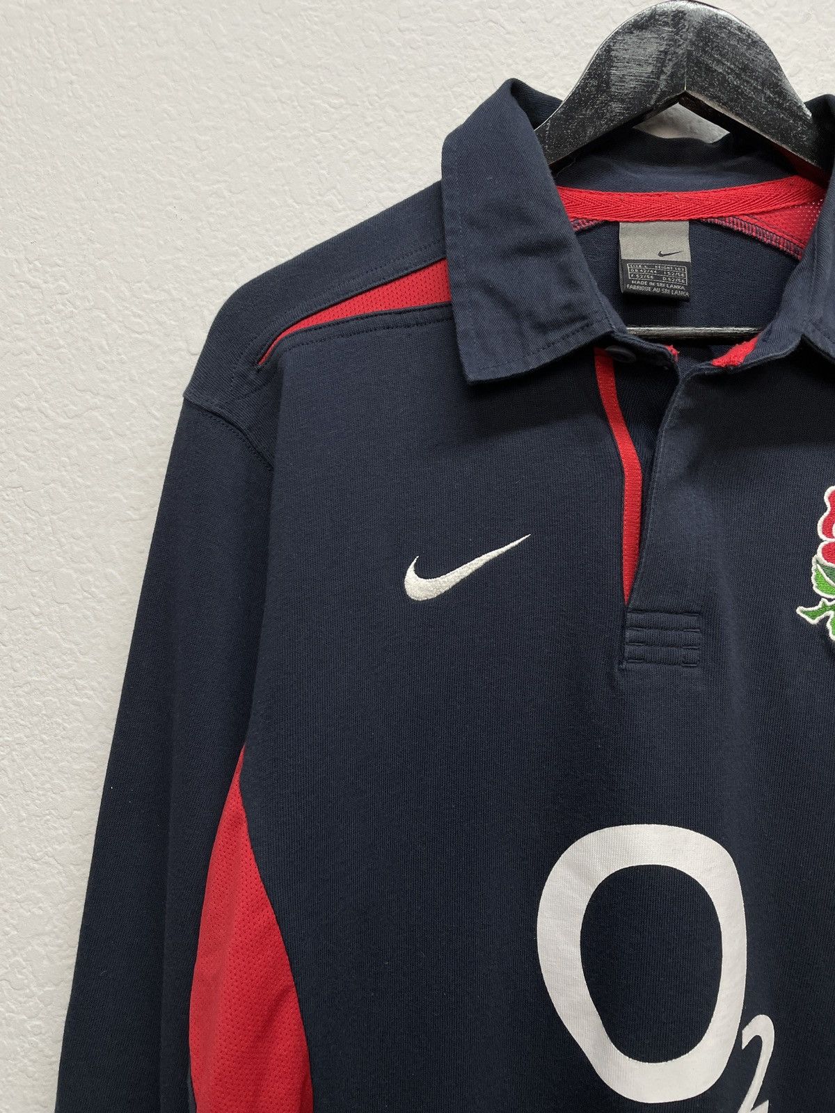 Vintage Vintage Y2K Nike England World Cup 2003 Rugby Polo Longsleve Size US L / EU 52-54 / 3 - 5 Thumbnail
