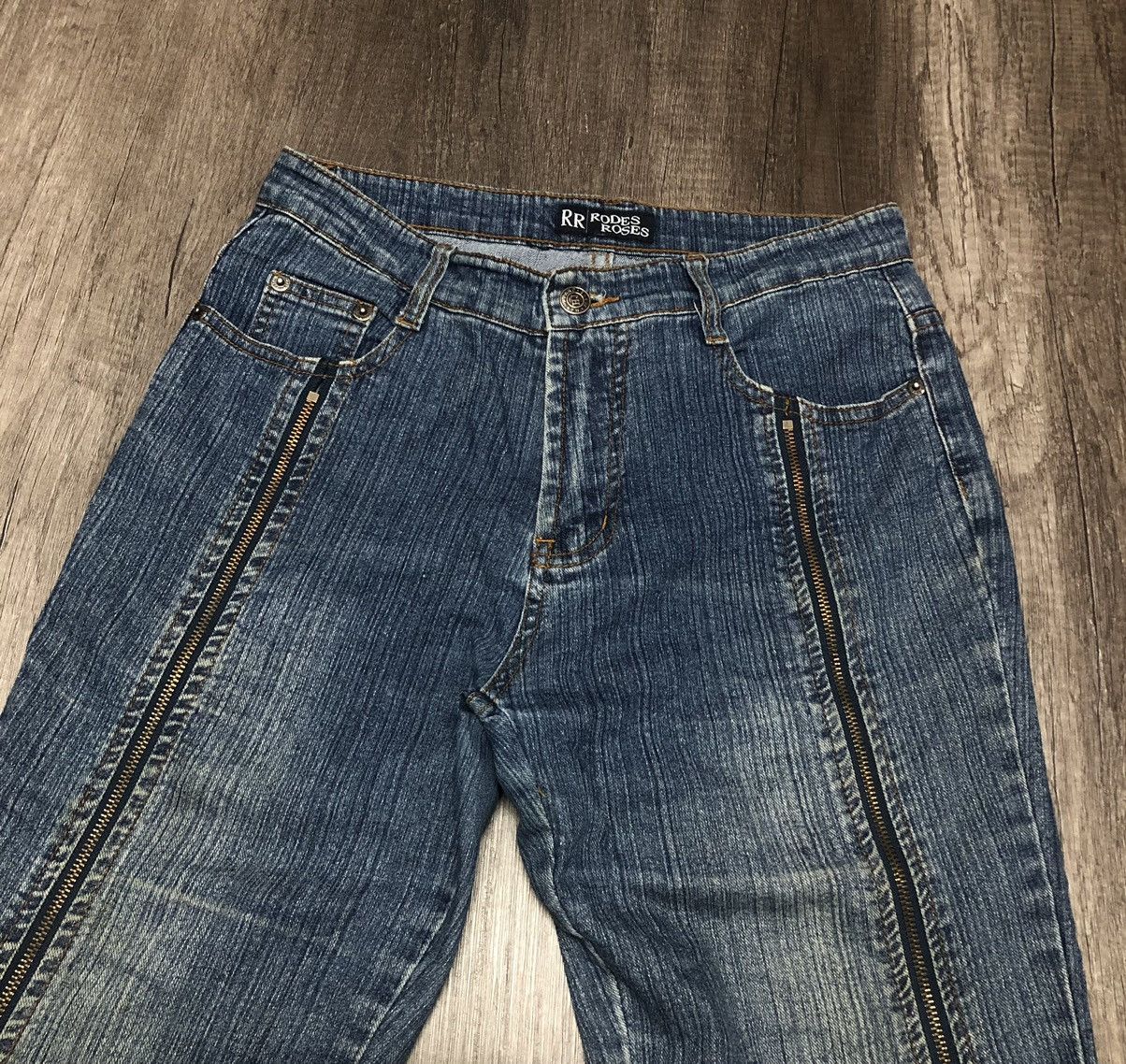 Designer × Japanese Brand Rodes Roses x Haphazard Jeans Size US 29 - 4 Thumbnail