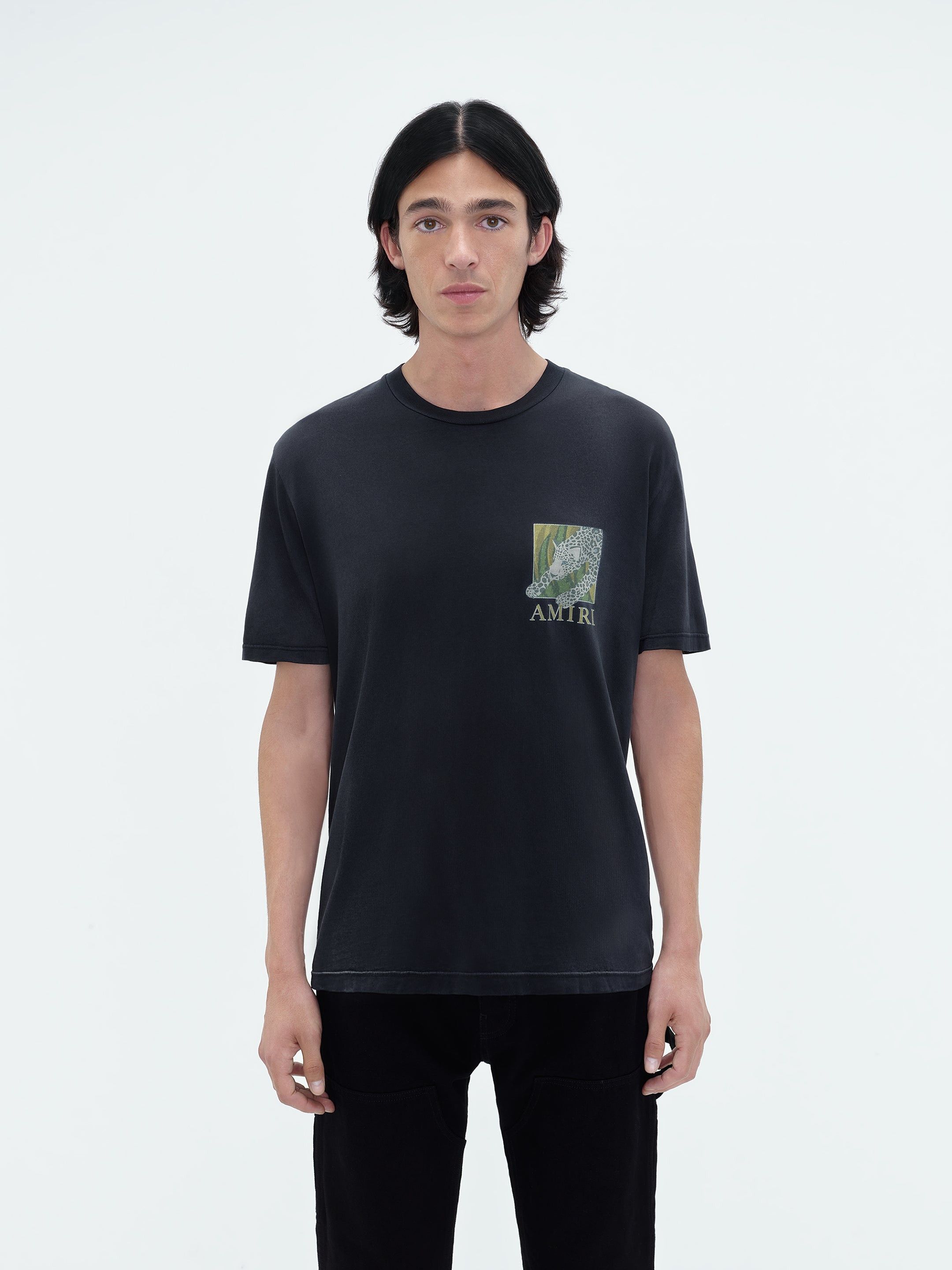 Amiri o1orln1025 Leopard T-Shirt in Black Size US M / EU 48-50 / 2 - 2 Thumbnail