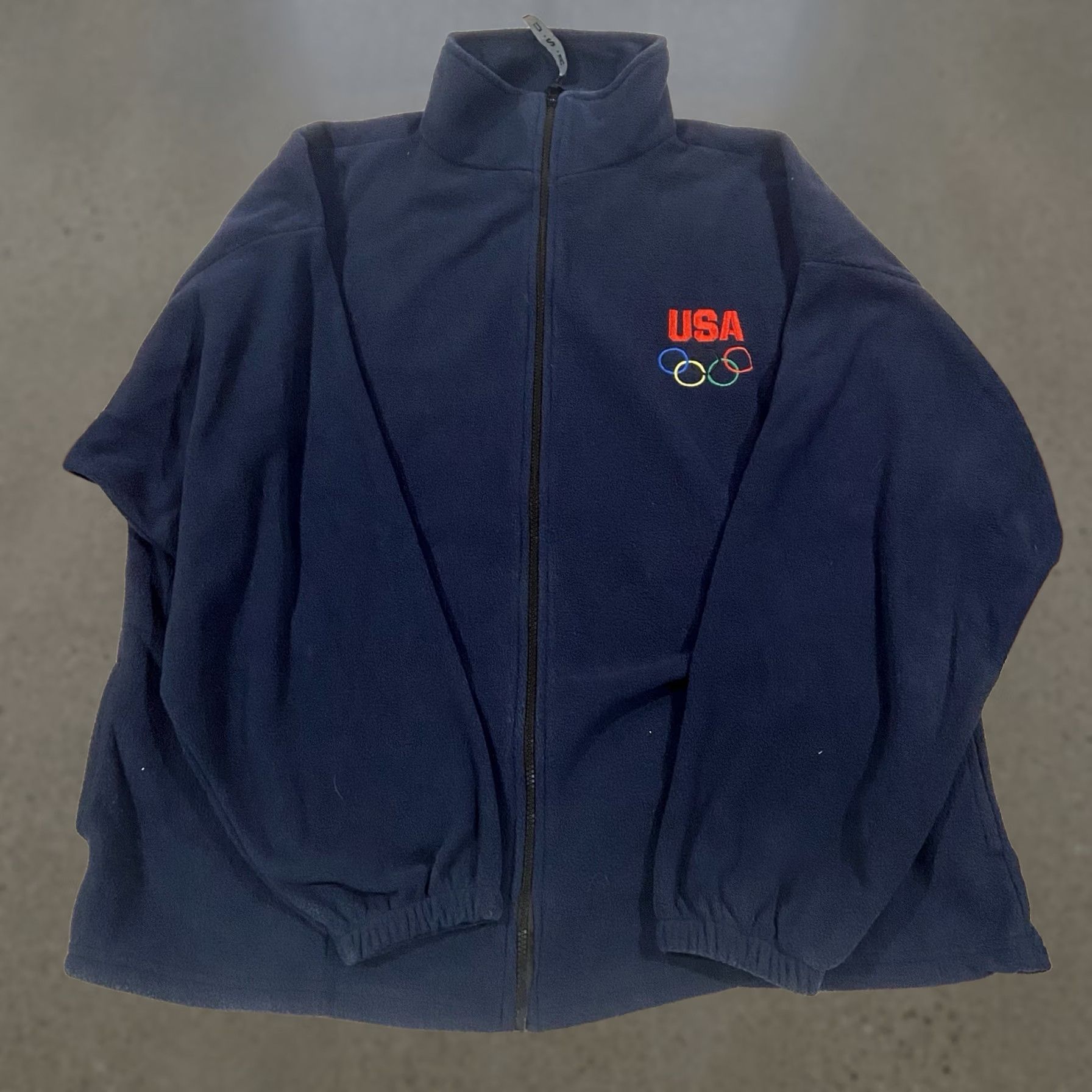 Vintage VINTAGE USA Olympics Rings Fleece Pullover Navy Blue 2XL Logo Embroidered 1/4 Zip Adult Unisex Sweater 80s 90s Classic Sports Blue Size US XXL / EU 58 / 5 - 1 Thumbnail