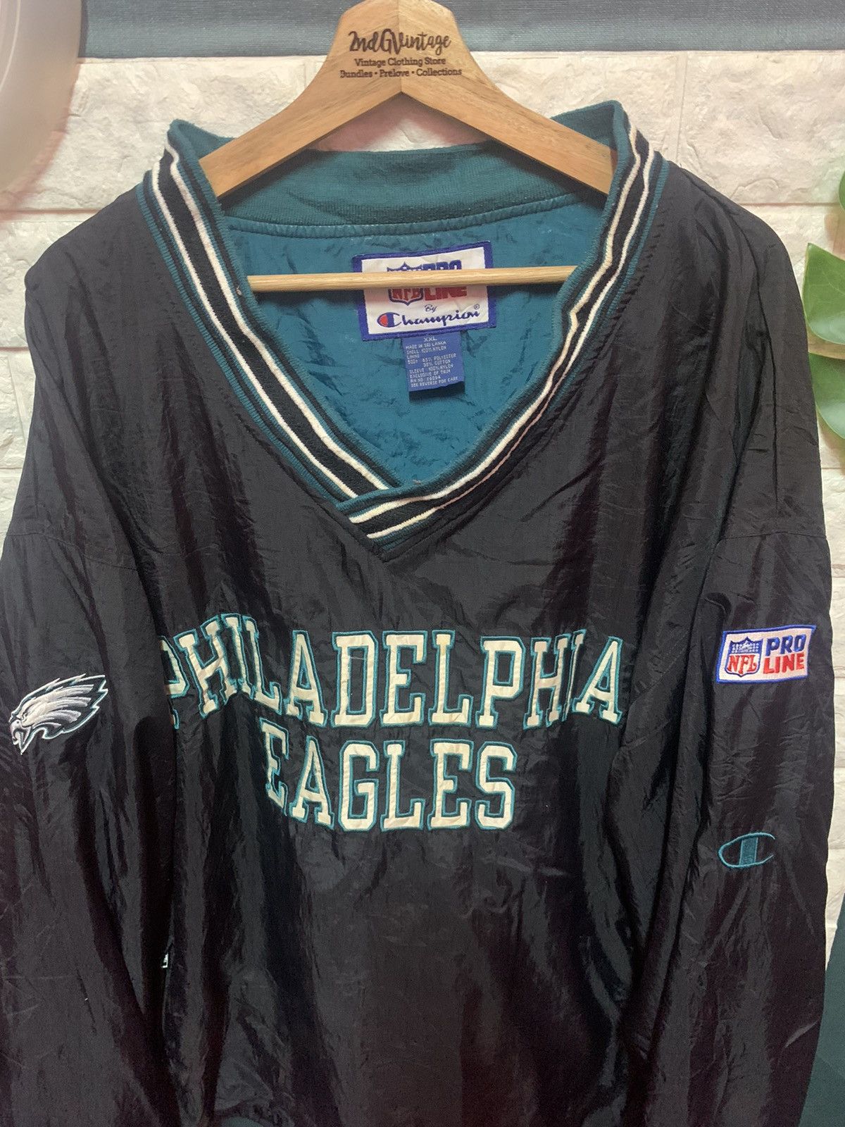 Champion × NFL VINTAGE!! Windbreaker 80's NFL x Champion Size US XXL / EU 58 / 5 - 4 Thumbnail