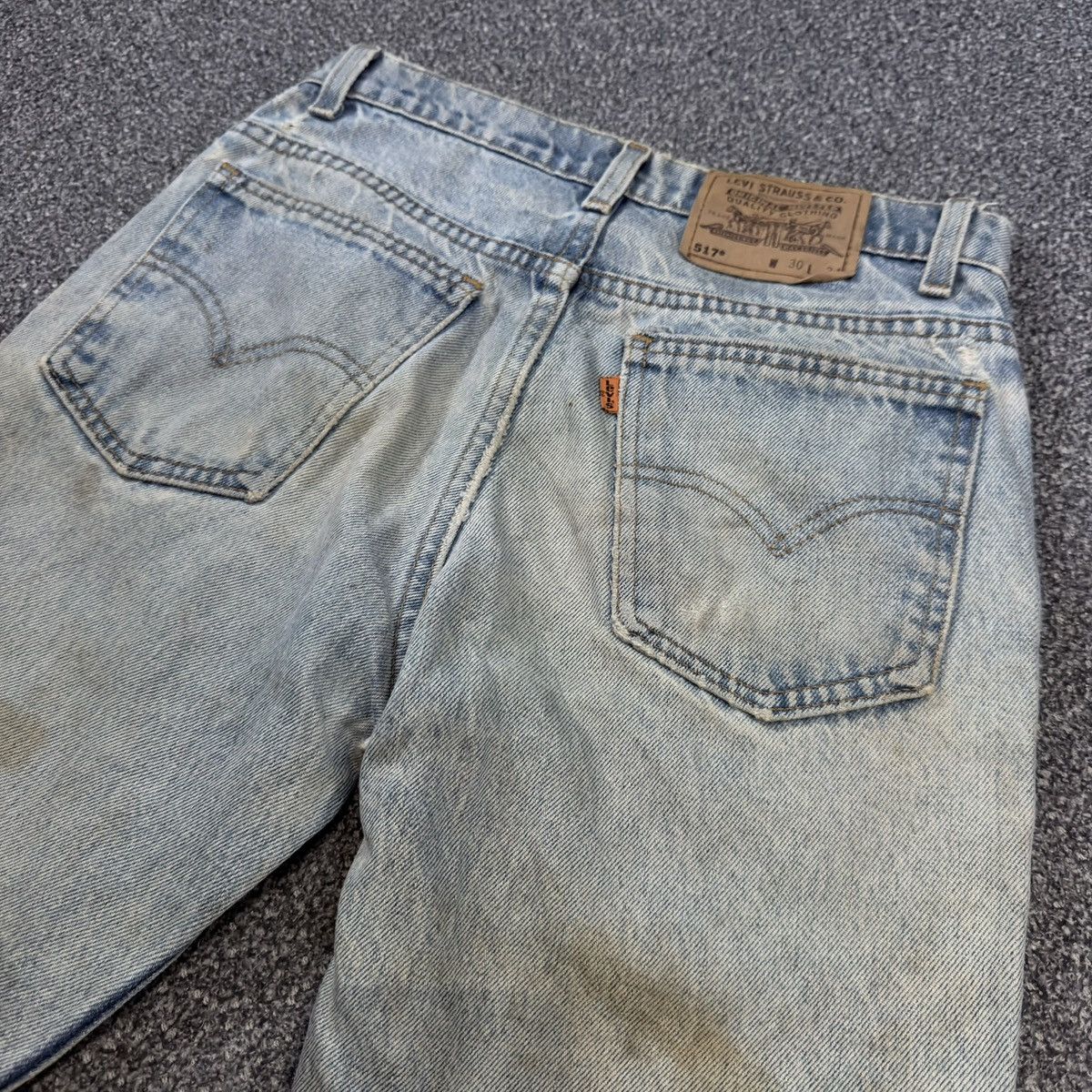 Levi's Vintage Clothing Insane Destroyed ‼️ Flared 1997 Levis 517 Bootcut Washed Size US 30 / EU 46 - 8 Thumbnail