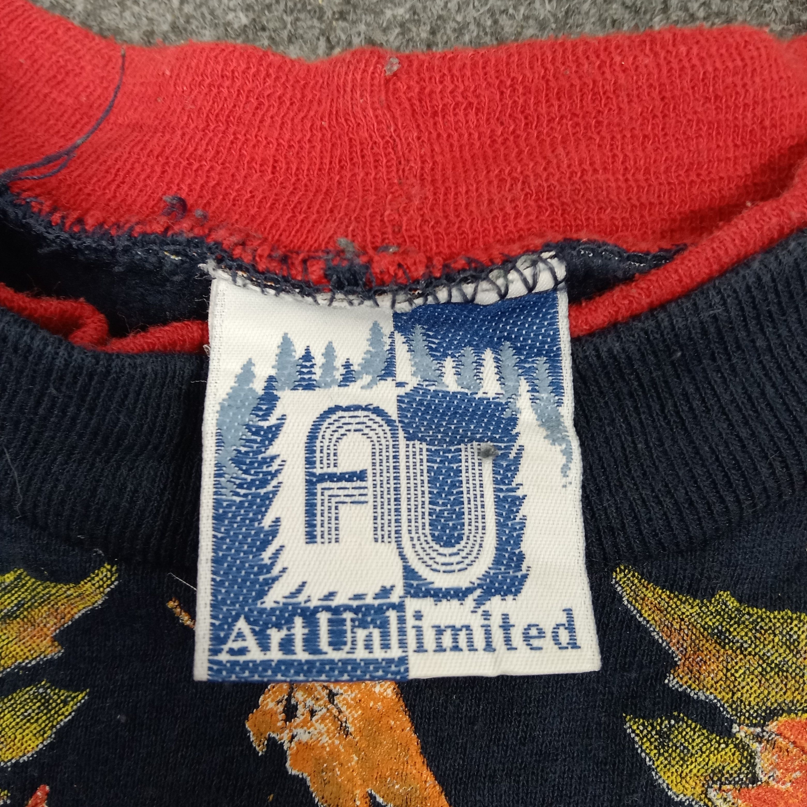 Vintage 90's Art Unlimited Nature Autumn Sweatshirt C262N27 Size US L / EU 52-54 / 3 - 4 Thumbnail