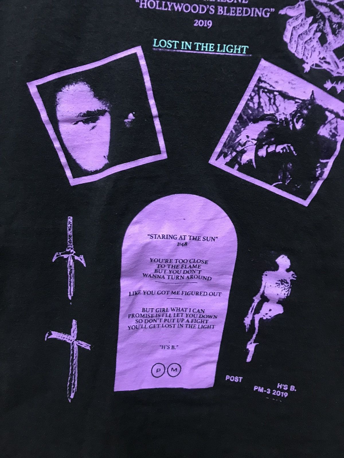 Band Tees Post Malone Hollywood’s Bleeding Tour 2019 Size US M / EU 48-50 / 2 - 6 Thumbnail