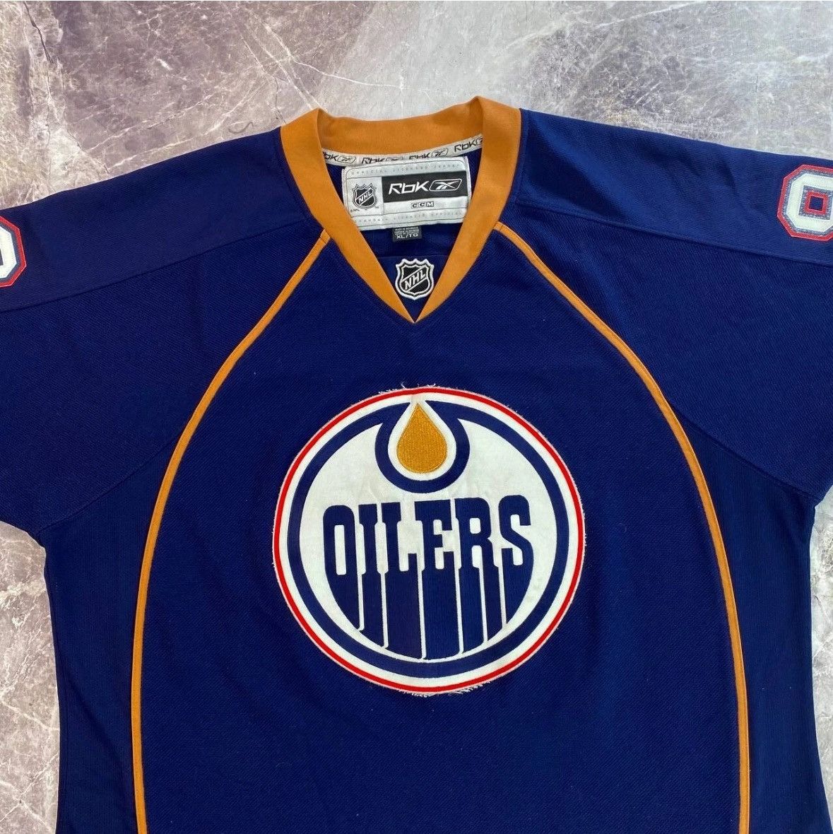 Reebok Reebok Edmonton Oilers #89 Sam Gagner Blue Hockey Jersey XL Size US XL / EU 56 / 4 - 16 Thumbnail