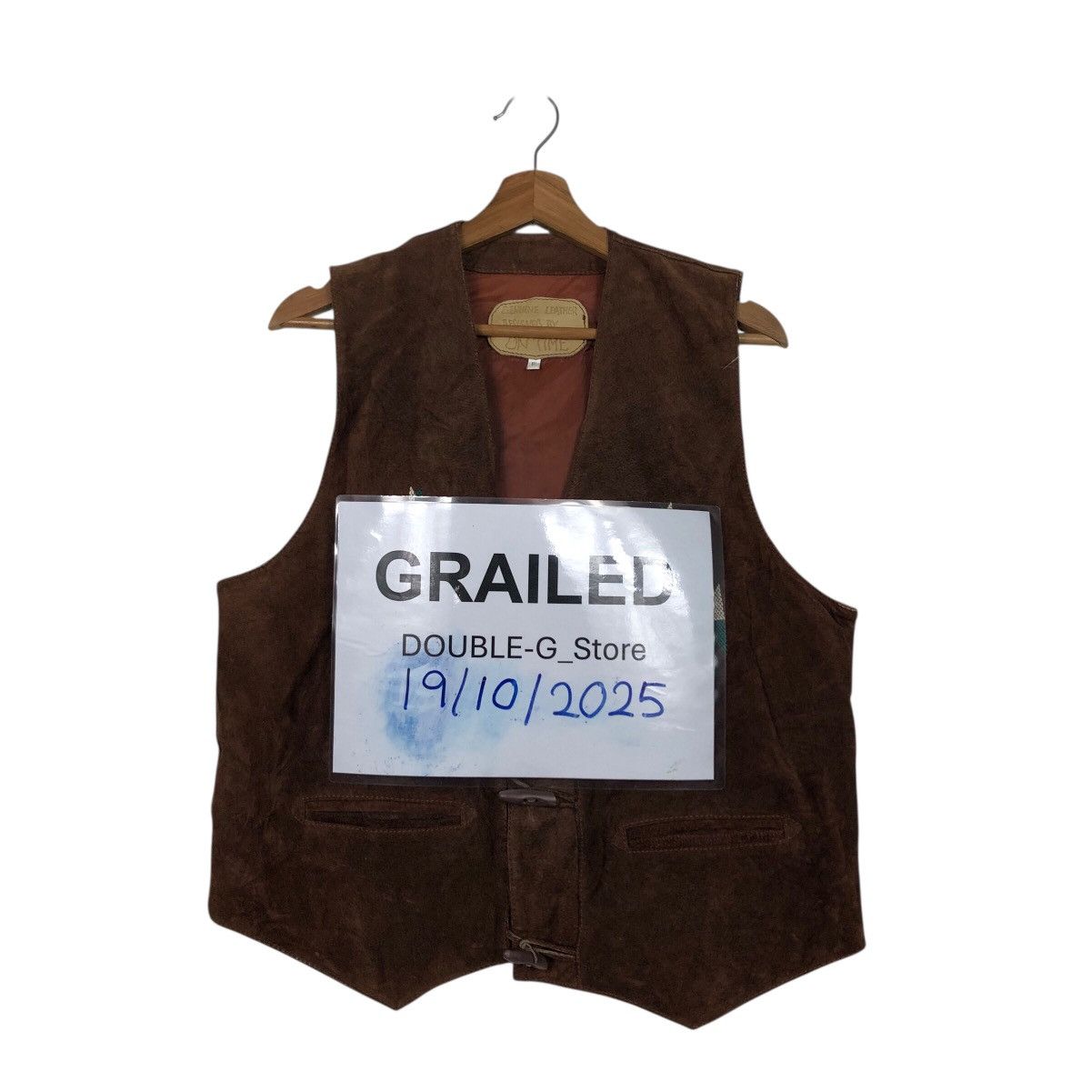 Japanese Brand Vintage Genuine Leather Vest Chimayo Design Toyo Enterprise Size US M / EU 48-50 / 2 - 1 Thumbnail