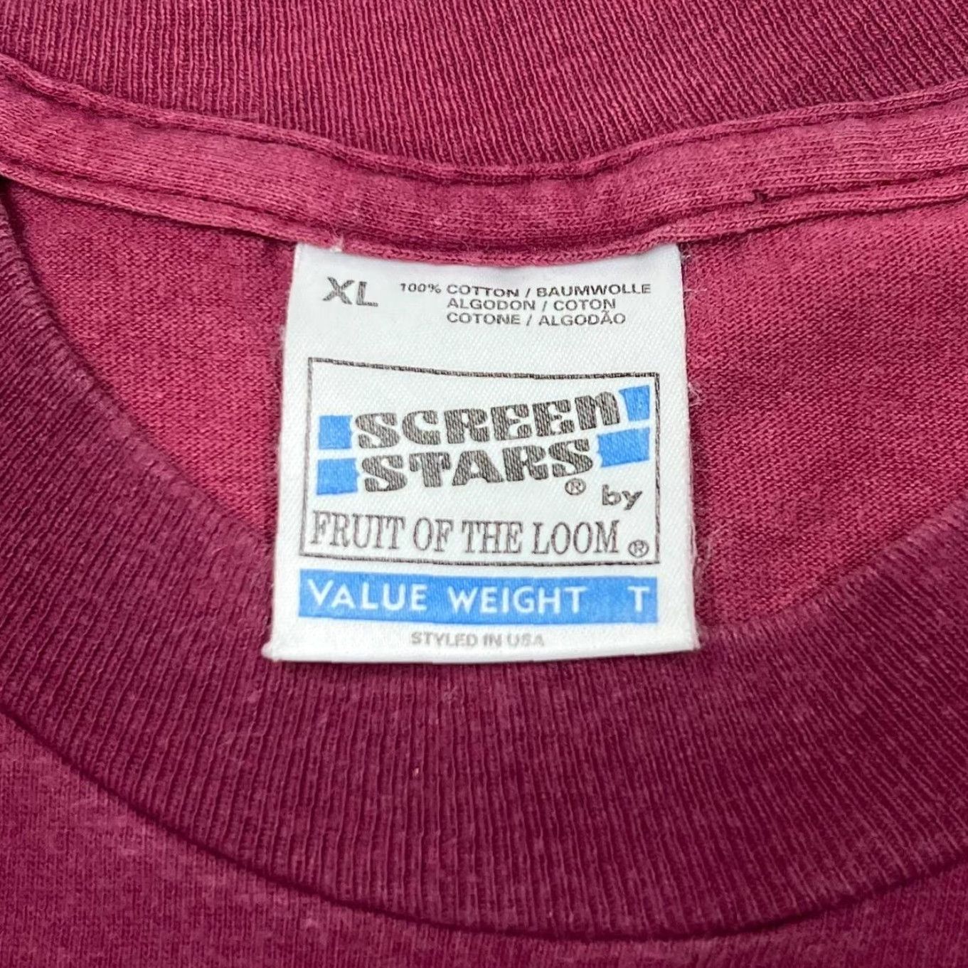 Vintage VINTAGE Superman T-Shirt Screen Stars 90s DC Comics Crew Neck XL Red Short Sleeve Mens Graphic print front and back Size US XL / EU 56 / 4 - 7 Thumbnail