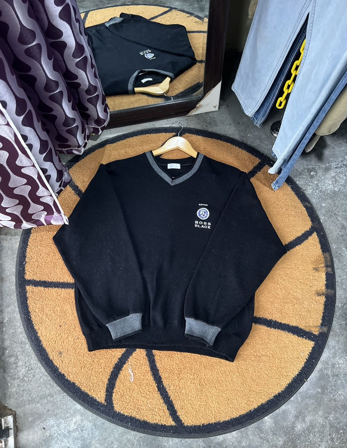 Japanese Brand 🔥Suntory Coffee Boss Black Sweatshirt Size US L / EU 52-54 / 3 - 1 Thumbnail