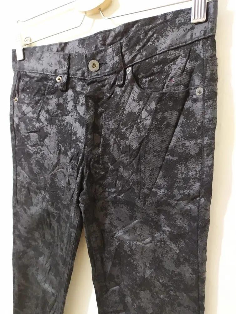 Attachment × Japanese Brand Made in Japan Attachment Skinny black silver design Jeans Size US 27 - 3 Thumbnail