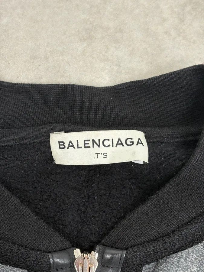 Balenciaga AW2014 Balenciaga Grey & Black Zip-up Sweater Size US S / EU 44-46 / 1 - 9 Thumbnail
