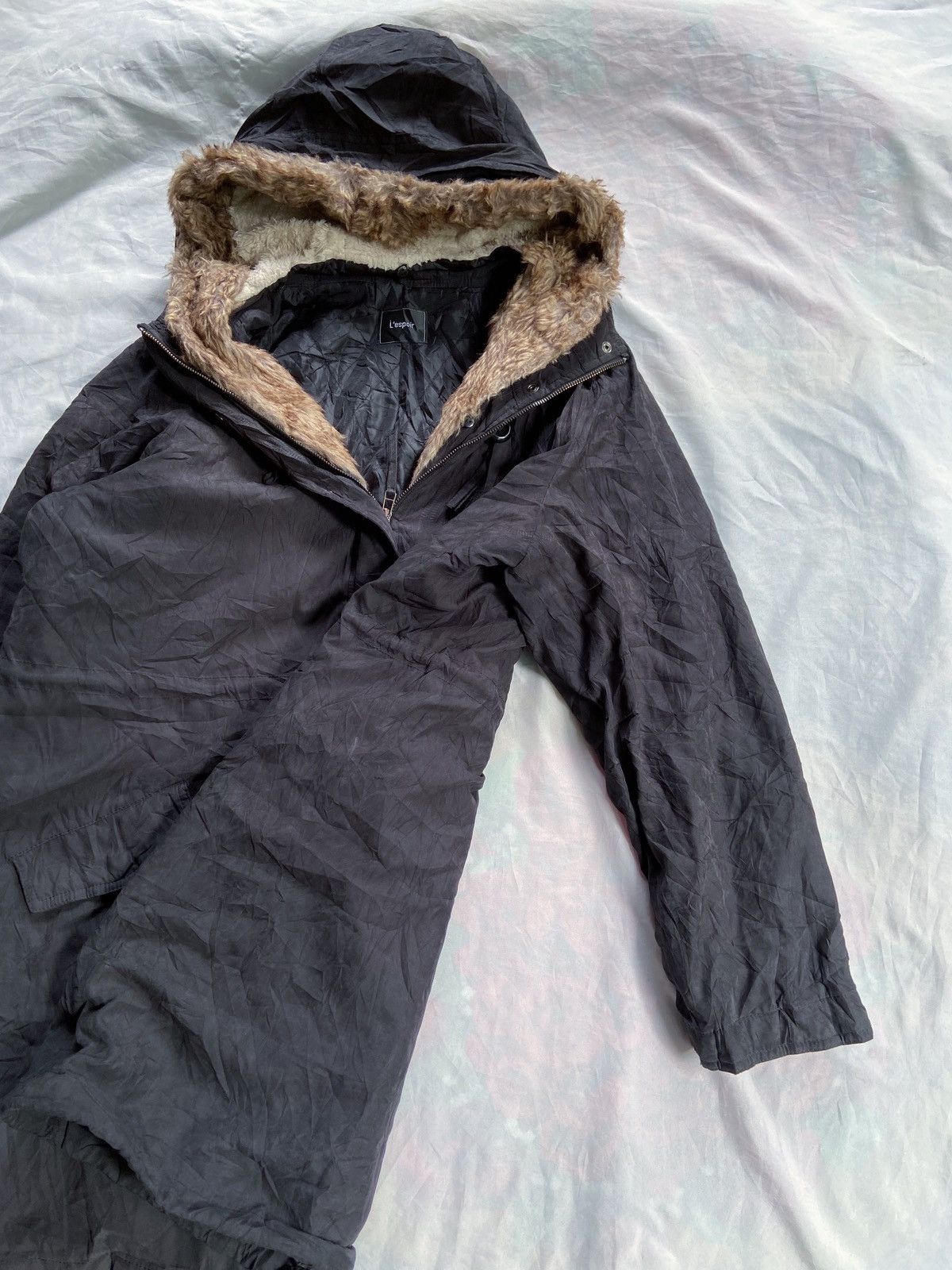 Japanese Brand JAPANESE L'ESPOIR FAUX FUR PARKA JACKET Size US XXL / EU 58 / 5 - 6 Thumbnail