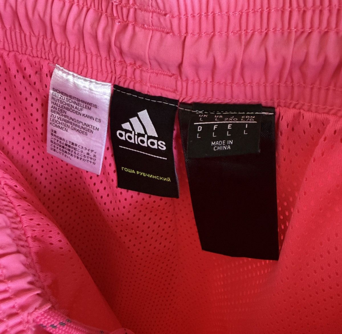 Adidas × Gosha Rubchinskiy SS 2018 Hi Vis Pink Track Pants Rare Size US 34 / EU 50 - 8 Thumbnail