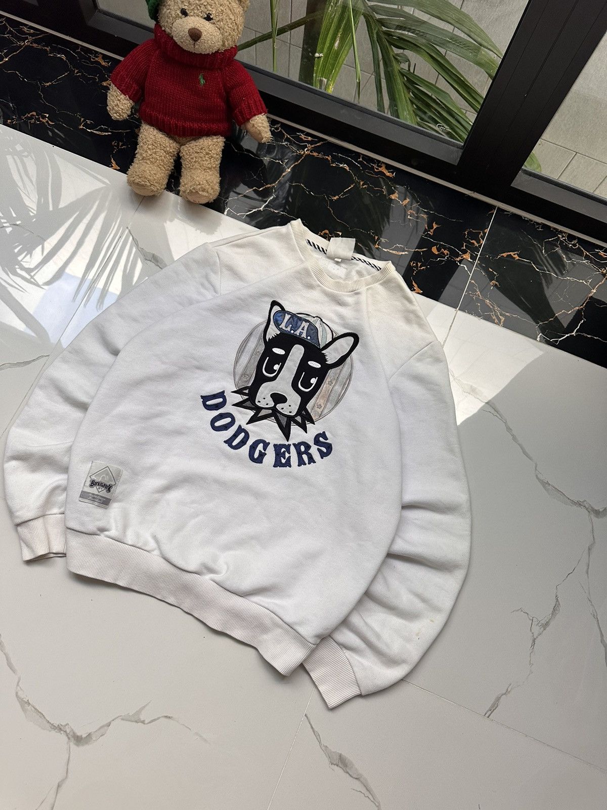 MLB × Vintage MLB LA DODGERS VINTAGE BIG LOGO SWEATSHIRT Size US L / EU 52-54 / 3 - 3 Thumbnail