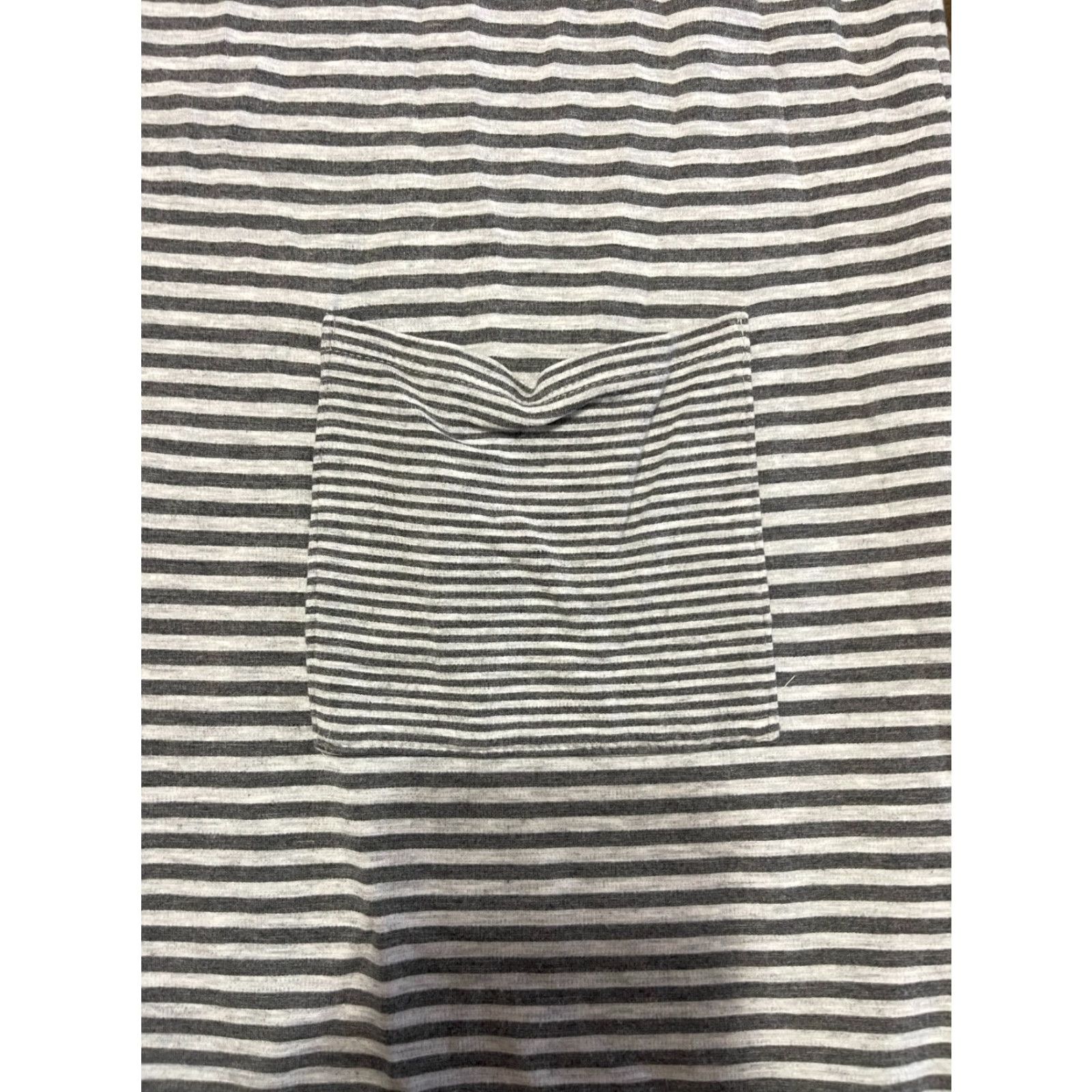 J. Jill J. Jill Shirt Dress Women's Small Gray White Striped Long Sleeve Pockets Knee Length Casual Free Return Mens? No gender given. Size S / US 4 / IT 40 - 3 Thumbnail