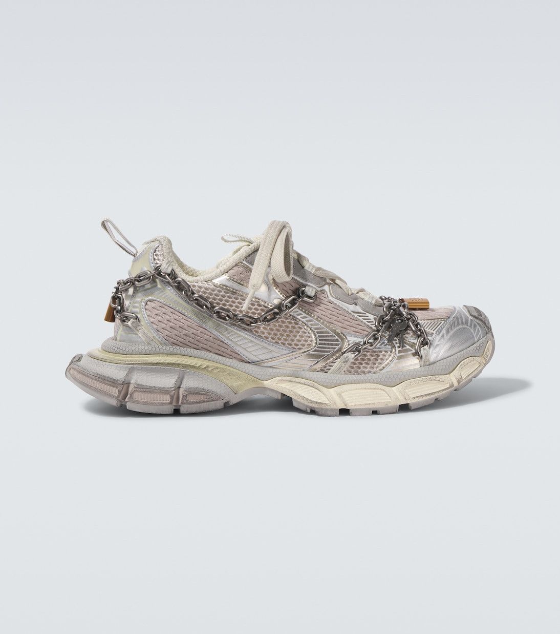 Balenciaga 3XL chain-detail mesh sneakers Size US 8 / EU 41 - 1 Thumbnail