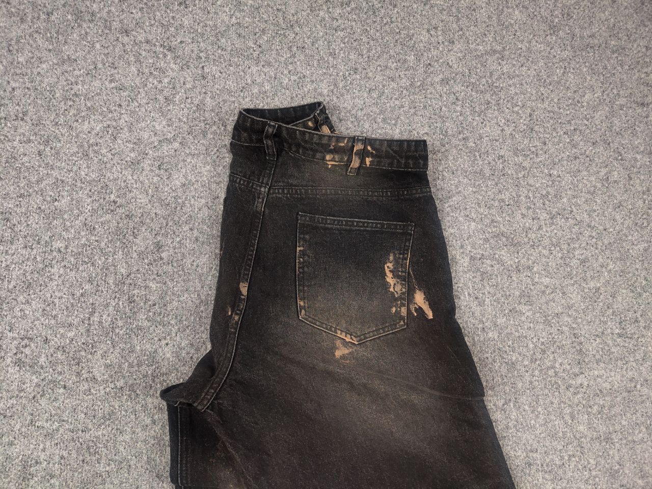 JCAESAR super baggy Black dye Denim Jeans rick owens LGB