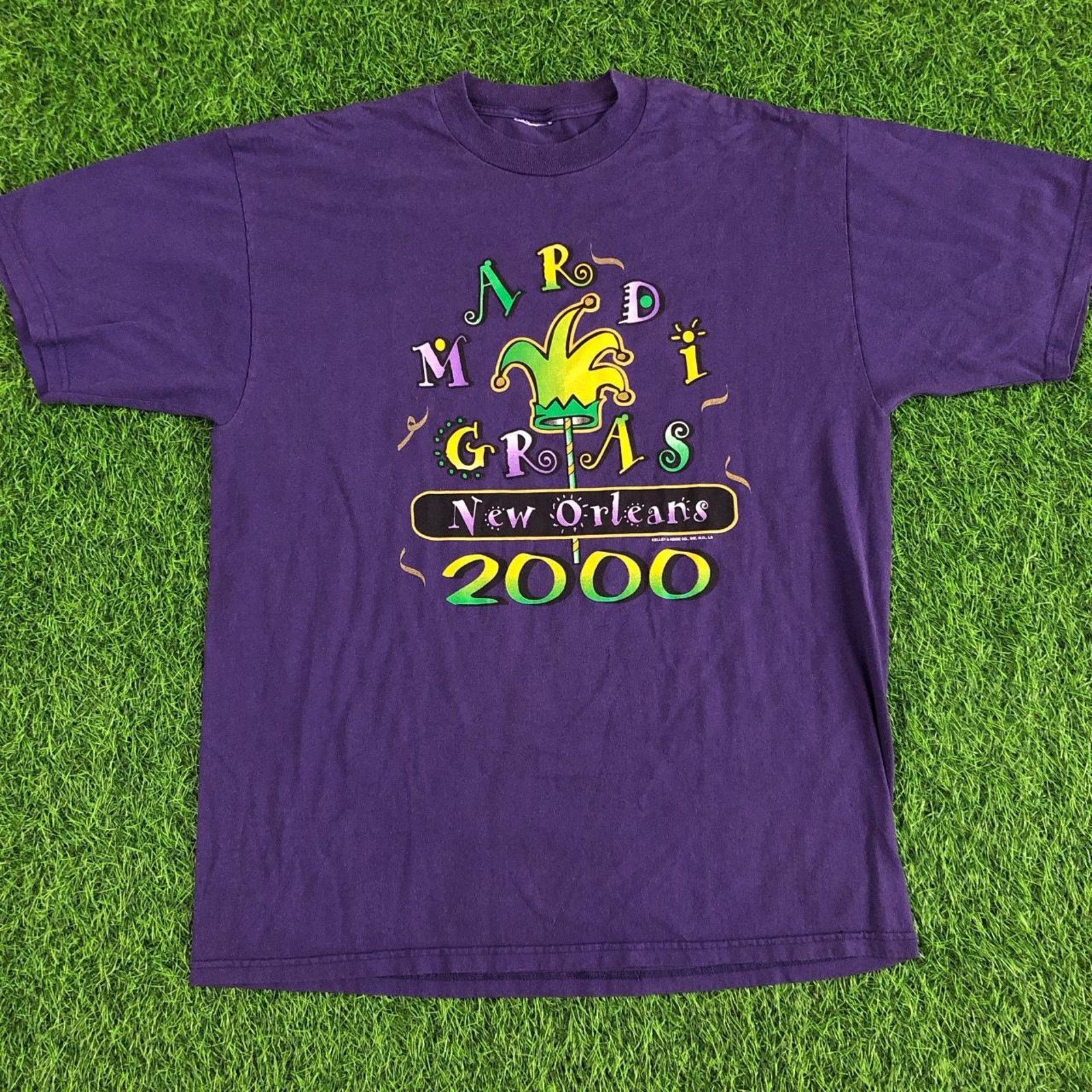 Other Vintage 2000 Purple Mardi Gras New Orleans Graphic Tee Size US XL / EU 56 / 4 - 1 Thumbnail
