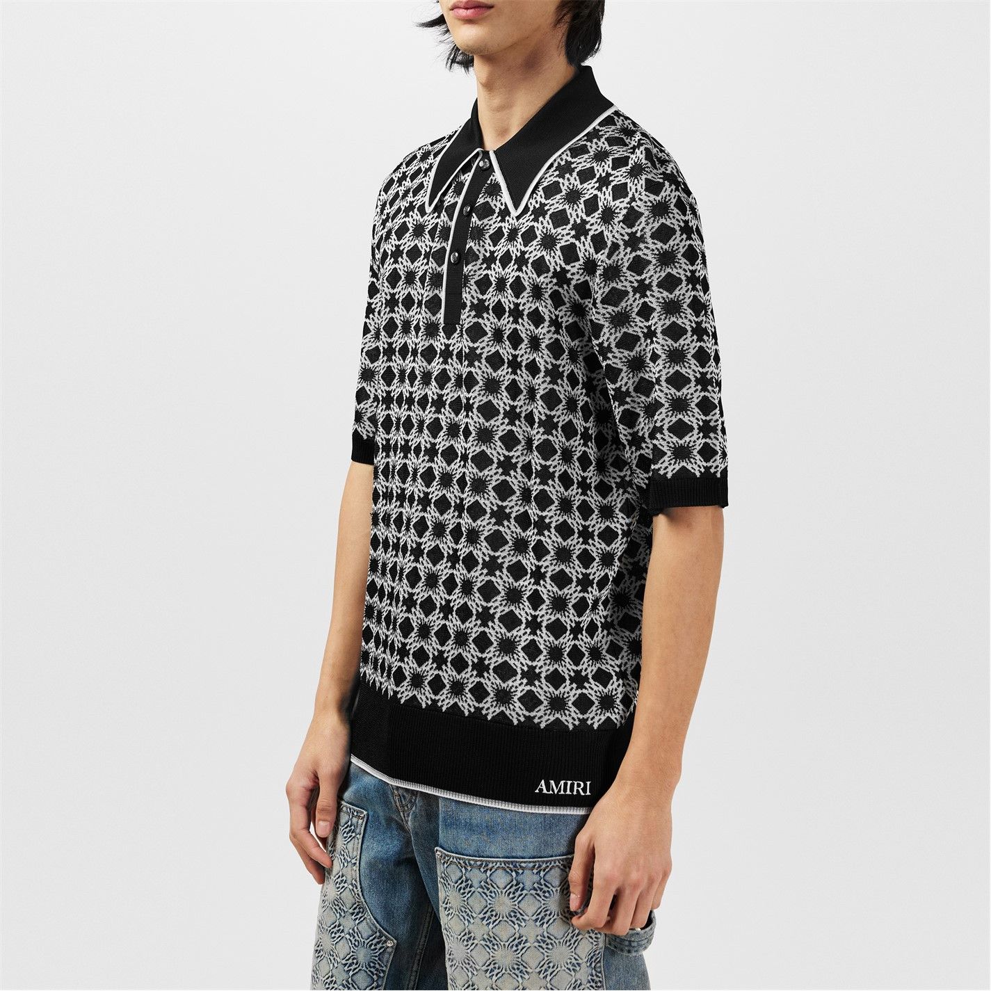 Amiri AMIRI Polo Shirt Size US L / EU 52-54 / 3 - 3 Thumbnail