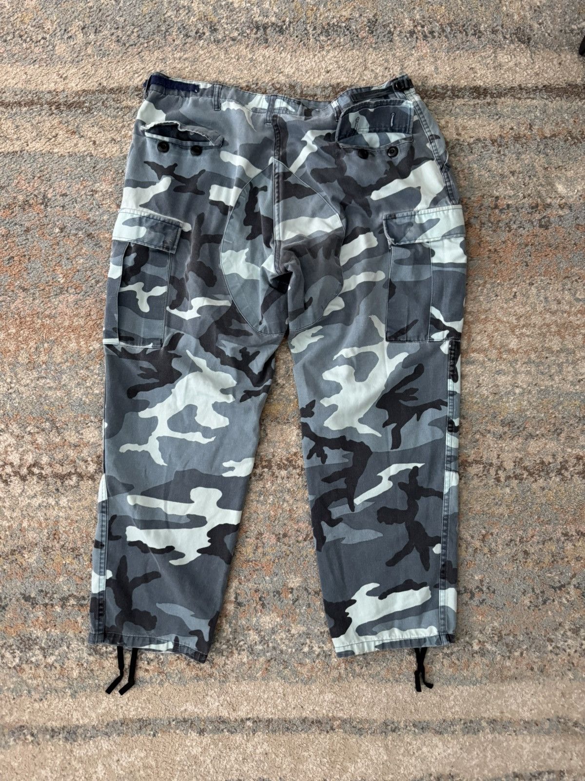 Other VTG Y2K Camo Army Cargo Pants Faded 38 Blue Propoer Size US 38 / EU 54 - 5 Thumbnail