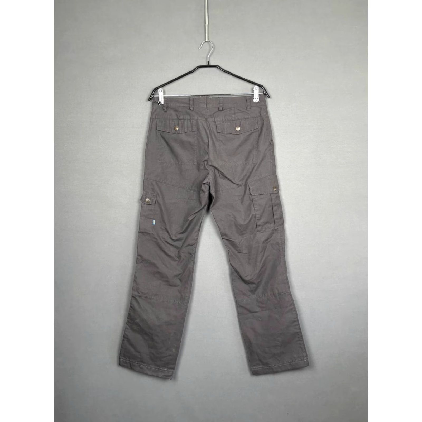 Vintage Fjallraven Womens Cargo Pants Size 38 Gray Polyester Straight Leg Belt Loop Size 26" / US 2 / IT 38 - 2 Thumbnail