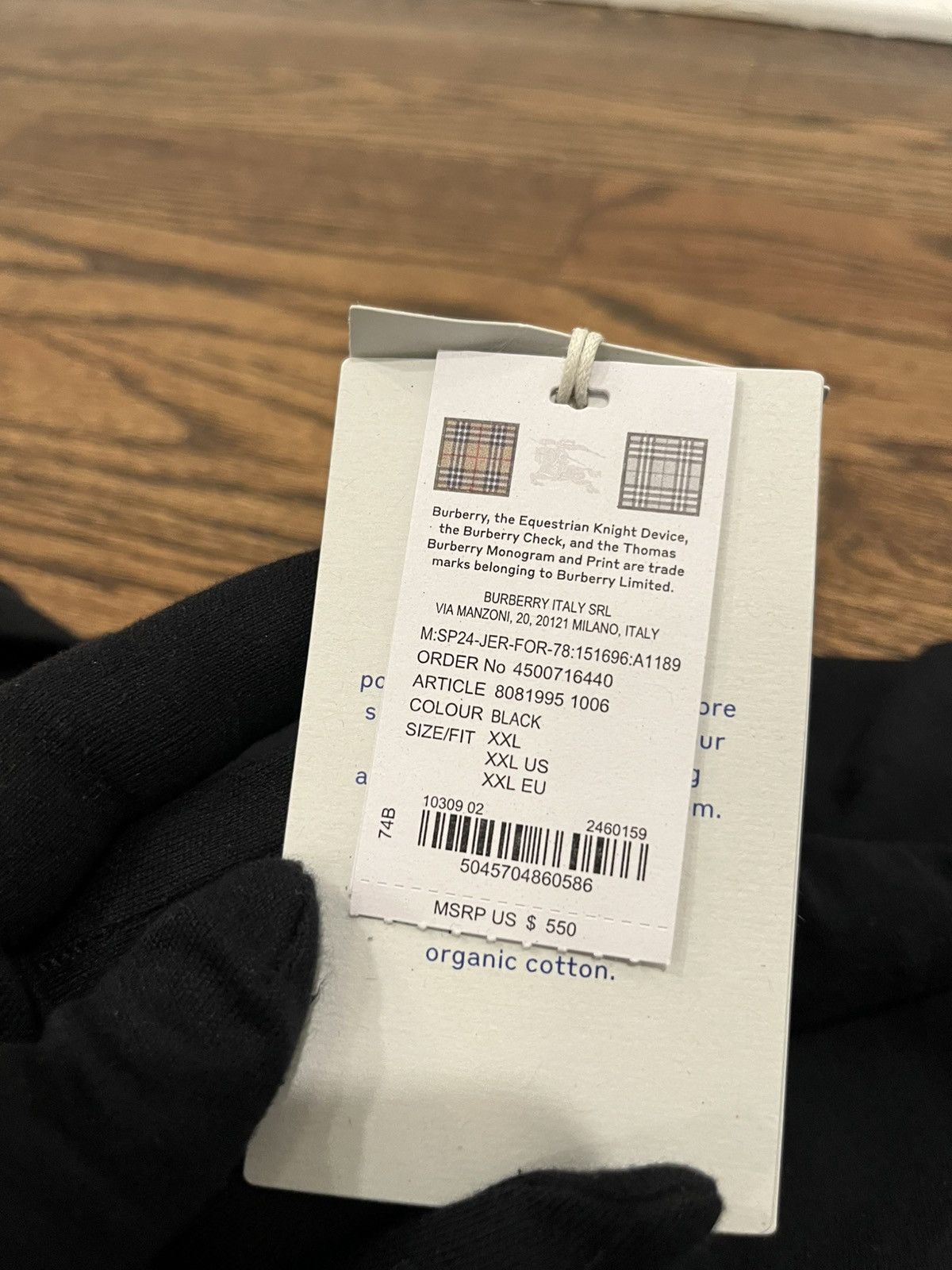 Burberry Burberry Long-Sleeve Equestrian Knight Patch T-Shirt Size US XXL / EU 58 / 5 - 14 Thumbnail