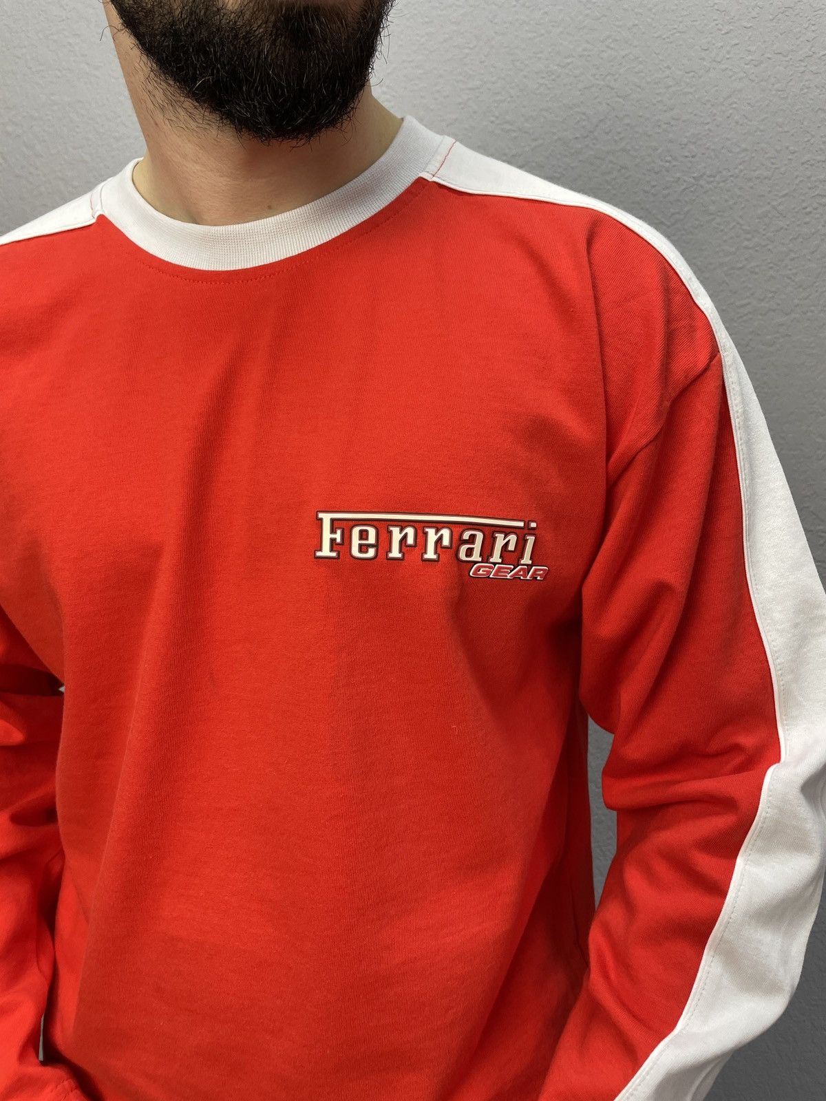 Ferrari Vintage Ferrari Racing Red Rugby Sweatshirt Formula Uno Size US M / EU 48-50 / 2 - 3 Thumbnail