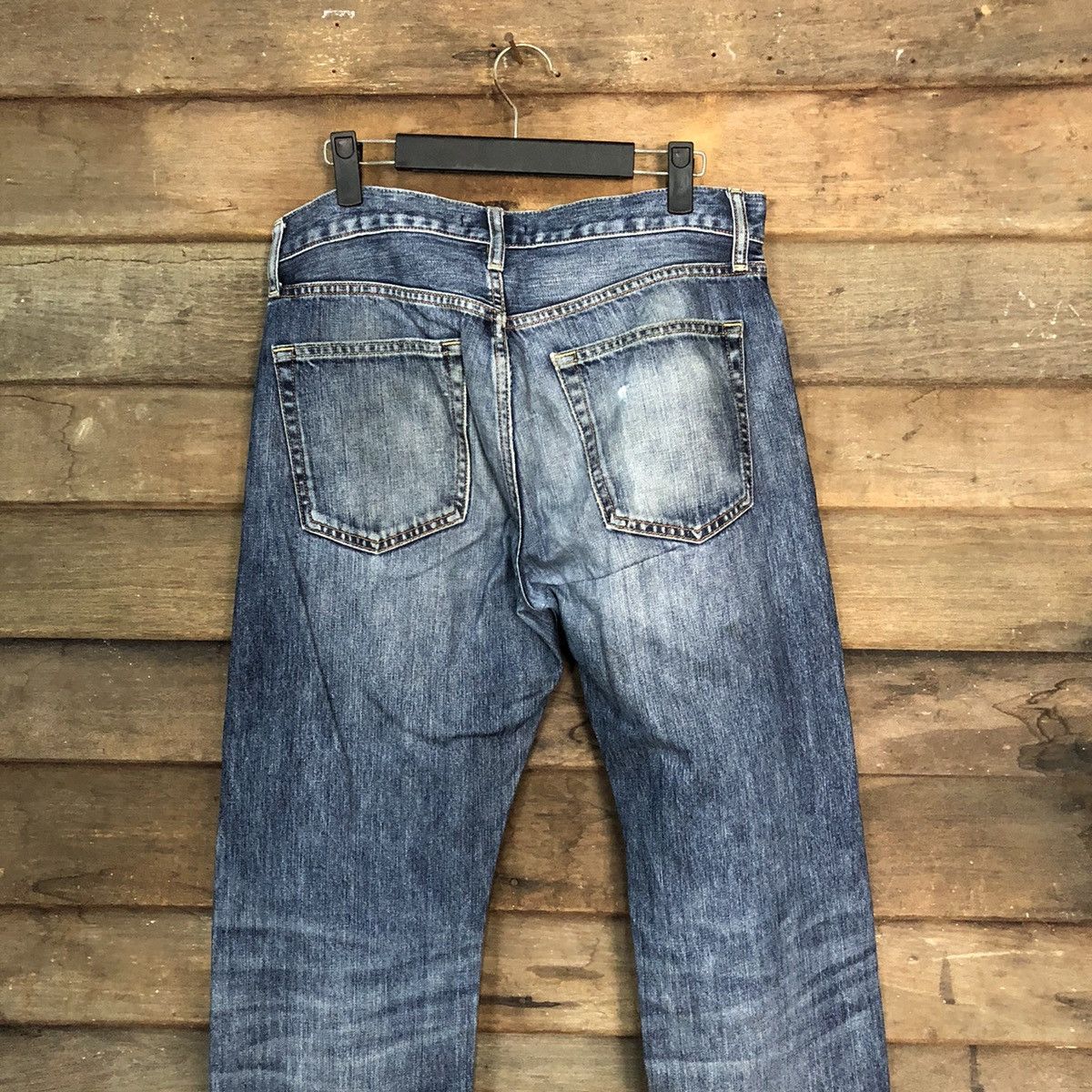 Japanese Brand Uniqlo selvedge Jeans Blue Denim Pants #7312 Size US 30 / EU 46 - 14 Thumbnail