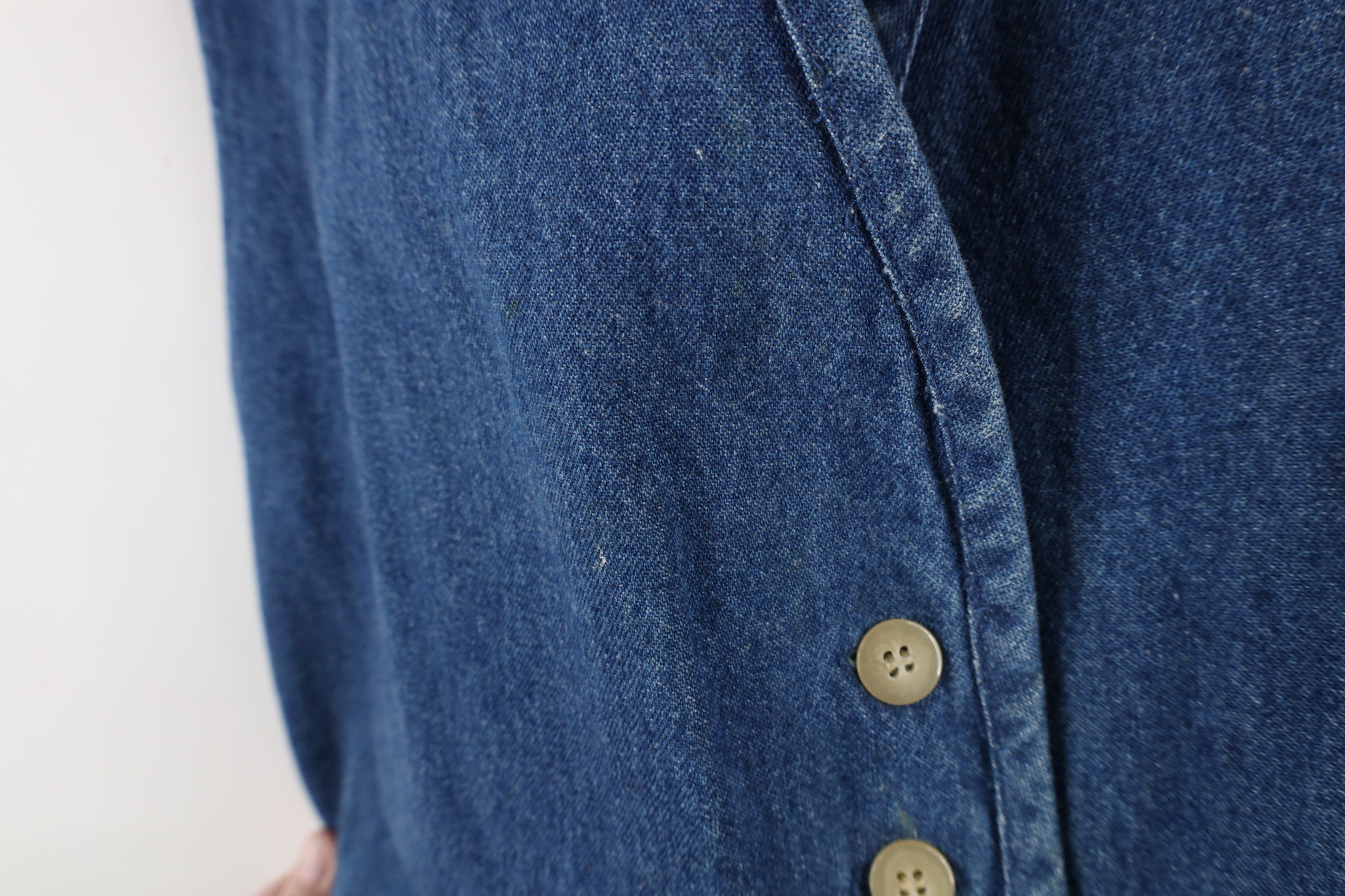 Vintage Vintage 90s Streetwear Button Back Denim Jean Vest Jacket Size L / US 10 / IT 46 - 5 Thumbnail